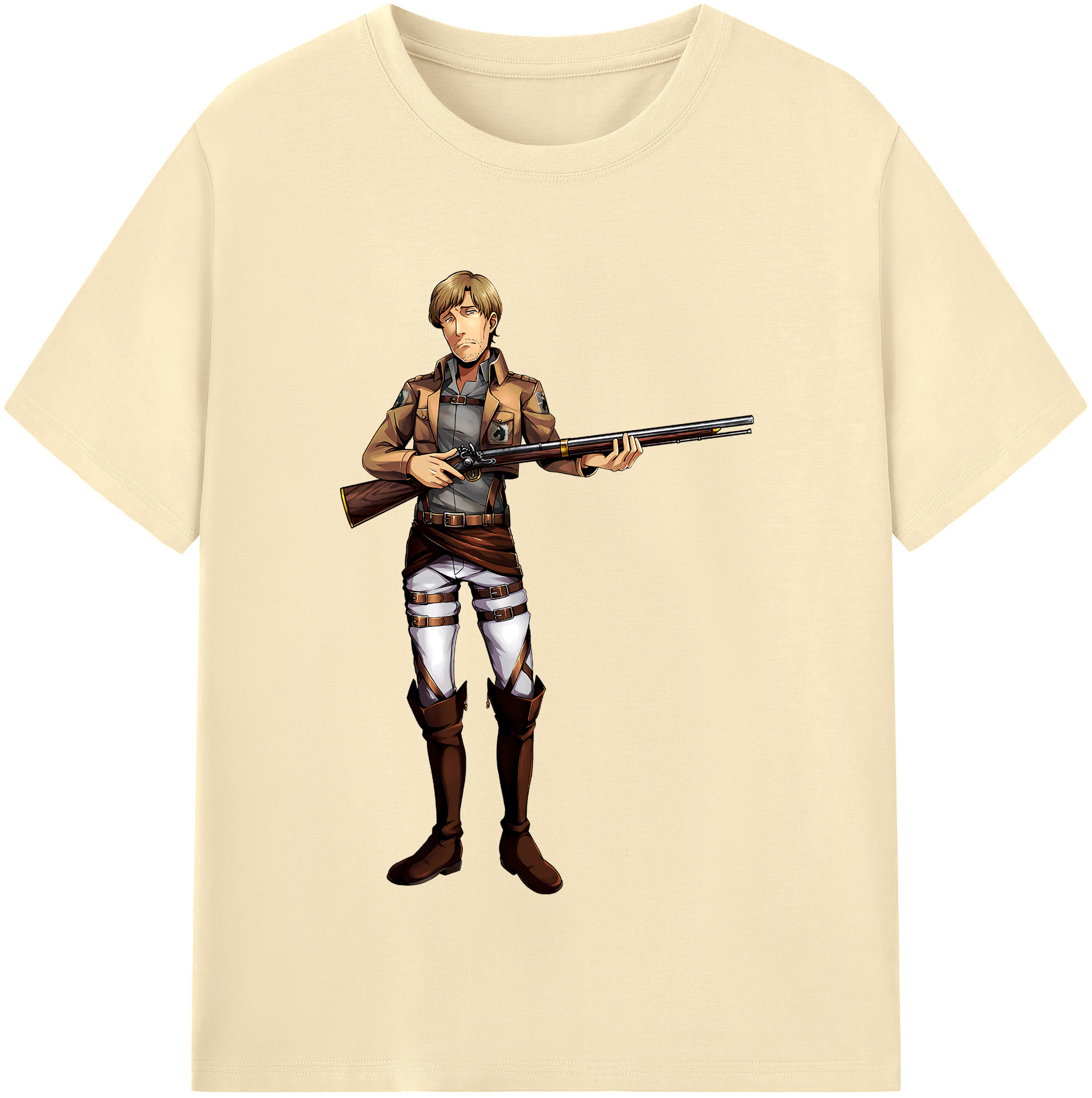 （画像用） 進撃の巨人 Attack on Titan 綿100％半袖Tシャツ（フロントプリント）