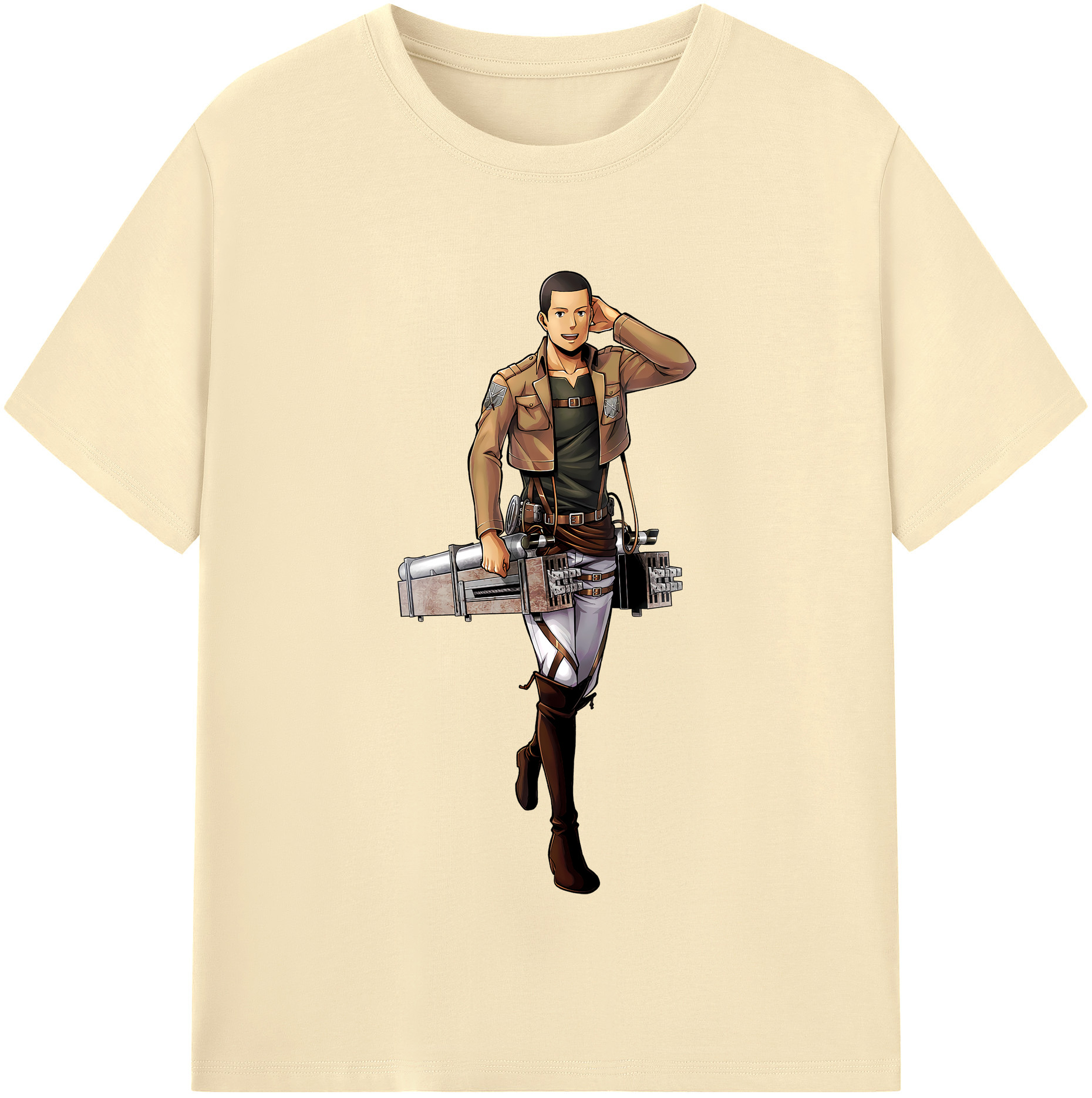 （画像用） 進撃の巨人 Attack on Titan 綿100％半袖Tシャツ（フロントプリント）