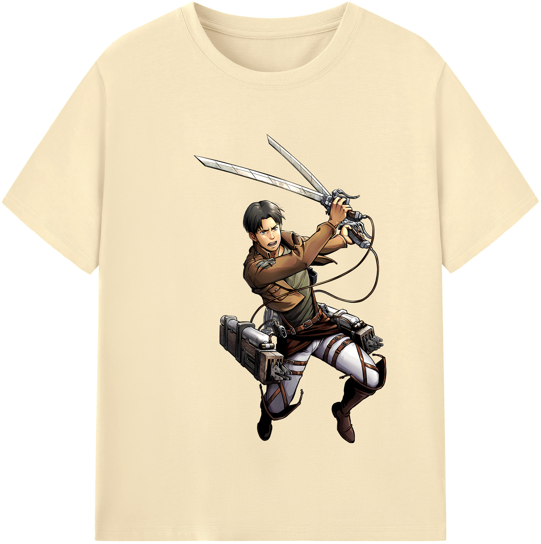 （画像用） 進撃の巨人 Attack on Titan 綿100％半袖Tシャツ（フロントプリント）