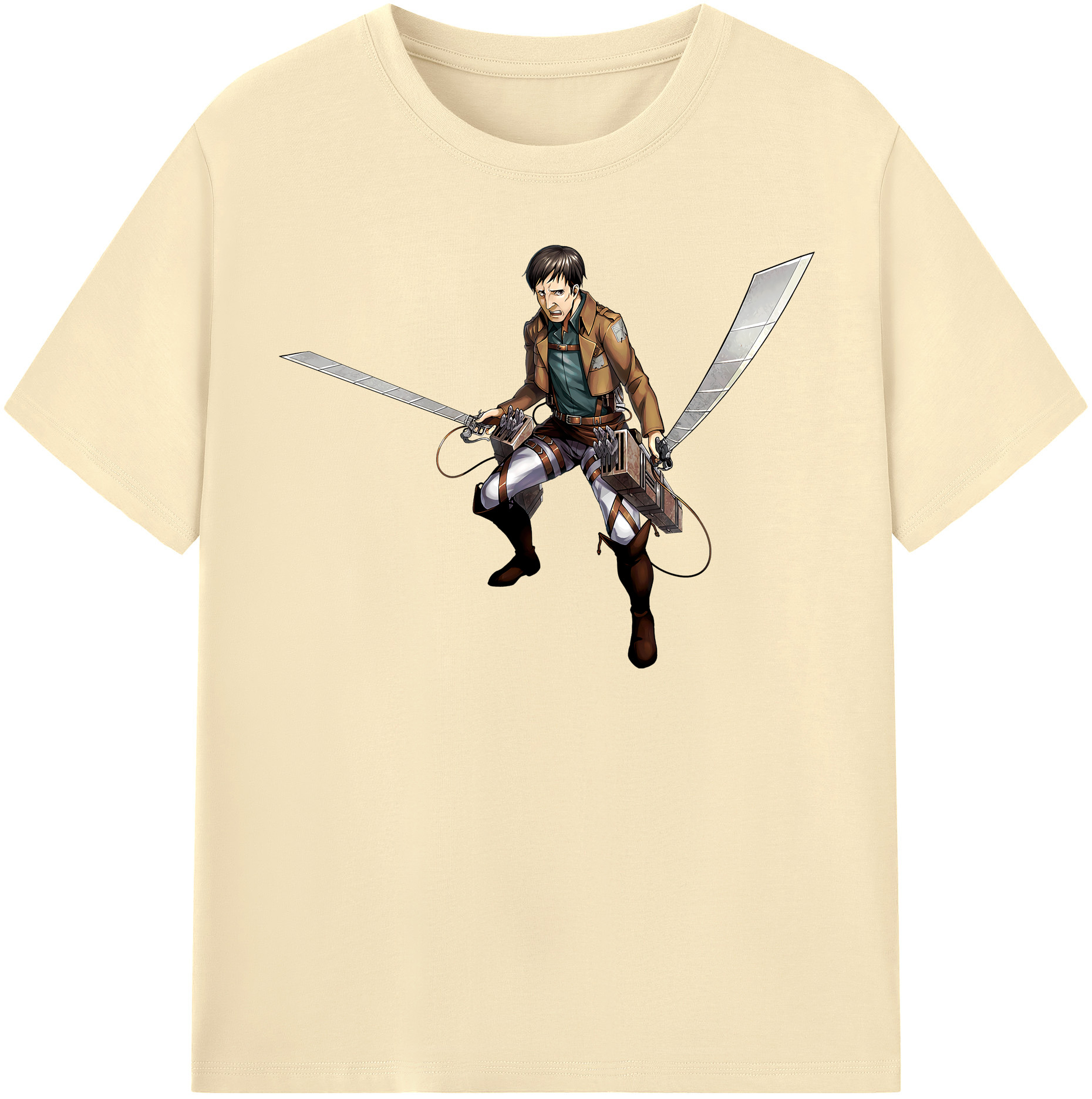 （画像用） 進撃の巨人 Attack on Titan 綿100％半袖Tシャツ（フロントプリント）