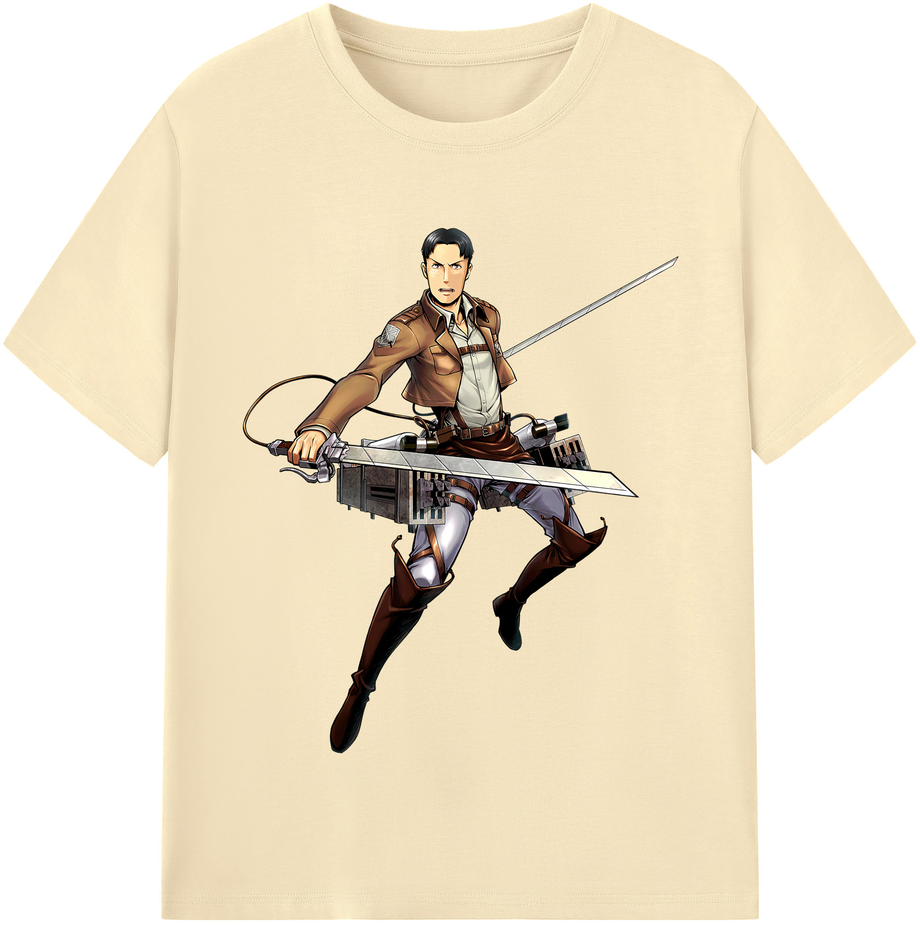 （画像用） 進撃の巨人 Attack on Titan 綿100％半袖Tシャツ（フロントプリント）
