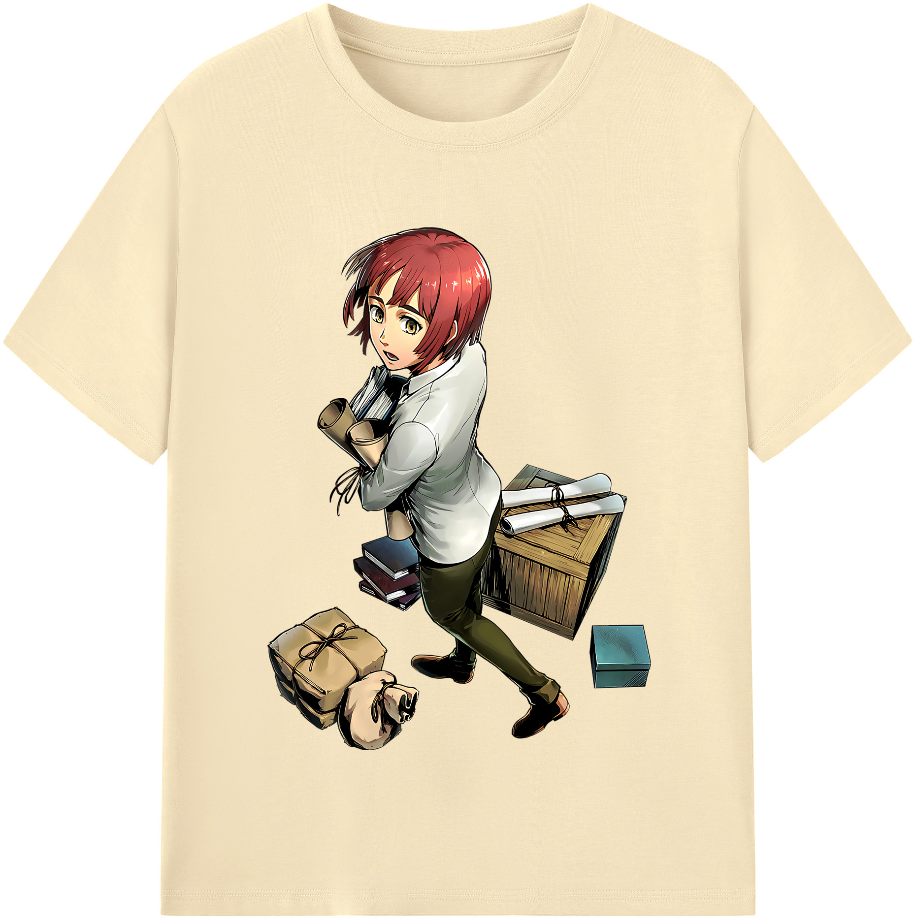 （画像用） 進撃の巨人 Attack on Titan 綿100％半袖Tシャツ（フロントプリント）