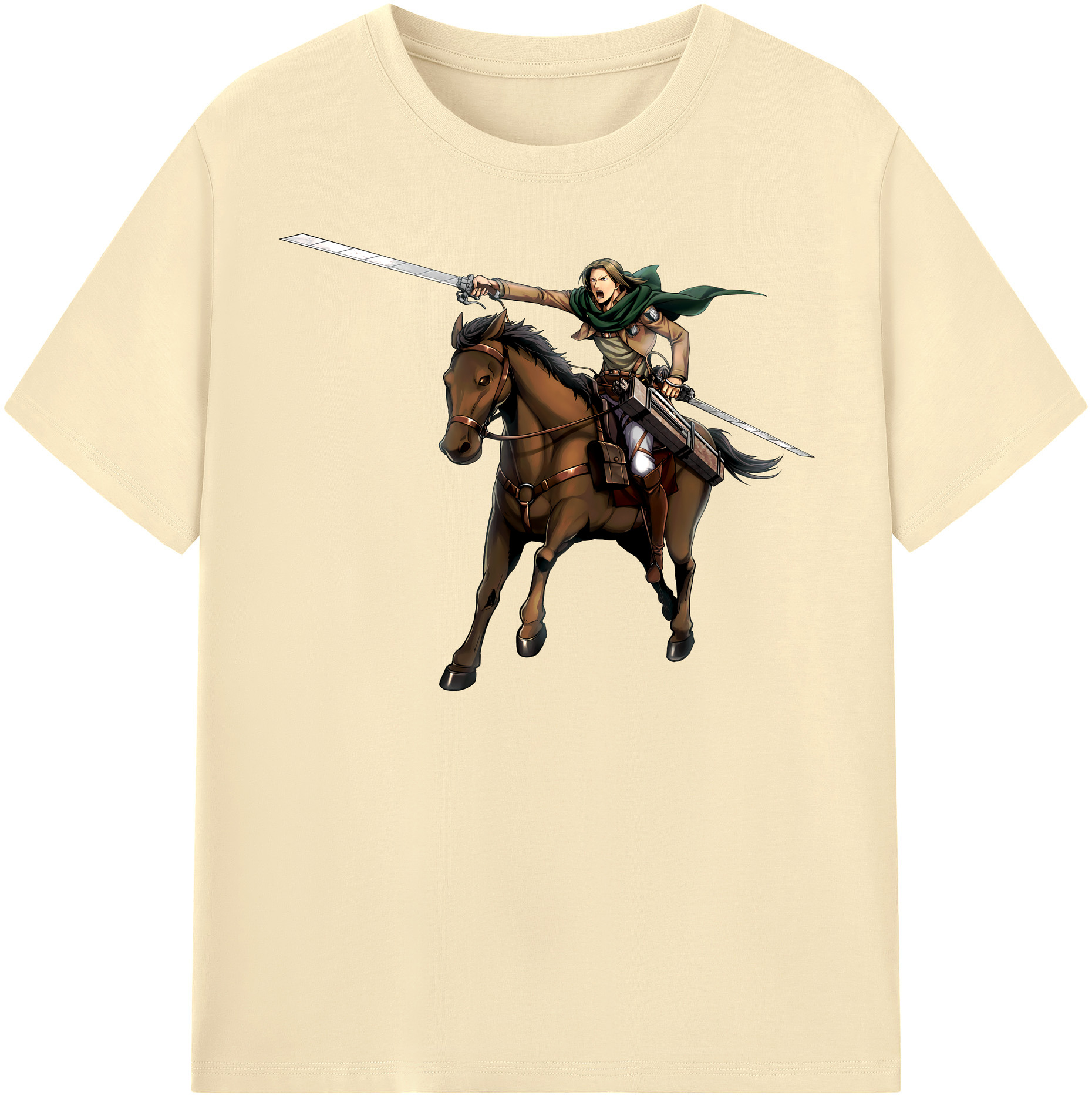 （画像用） 進撃の巨人 Attack on Titan 綿100％半袖Tシャツ（フロントプリント）