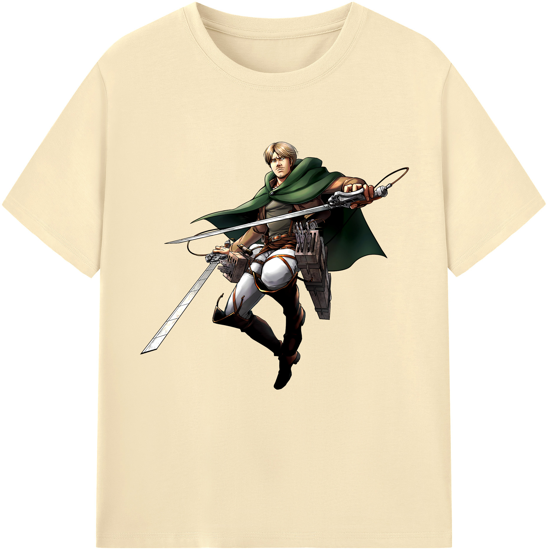 （画像用） 進撃の巨人 Attack on Titan 綿100％半袖Tシャツ（フロントプリント）
