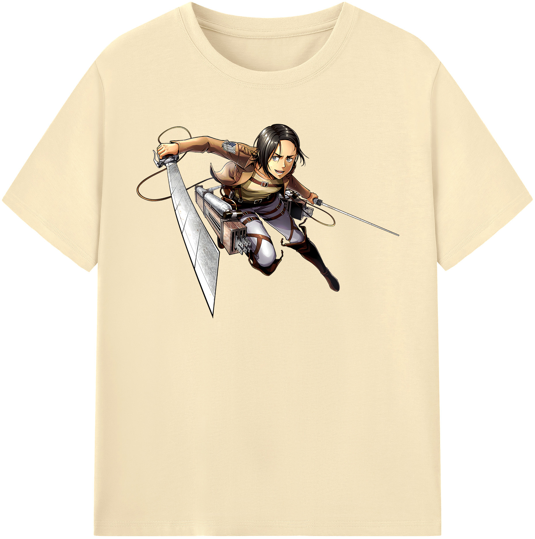 （画像用） 進撃の巨人 Attack on Titan 綿100％半袖Tシャツ（フロントプリント）