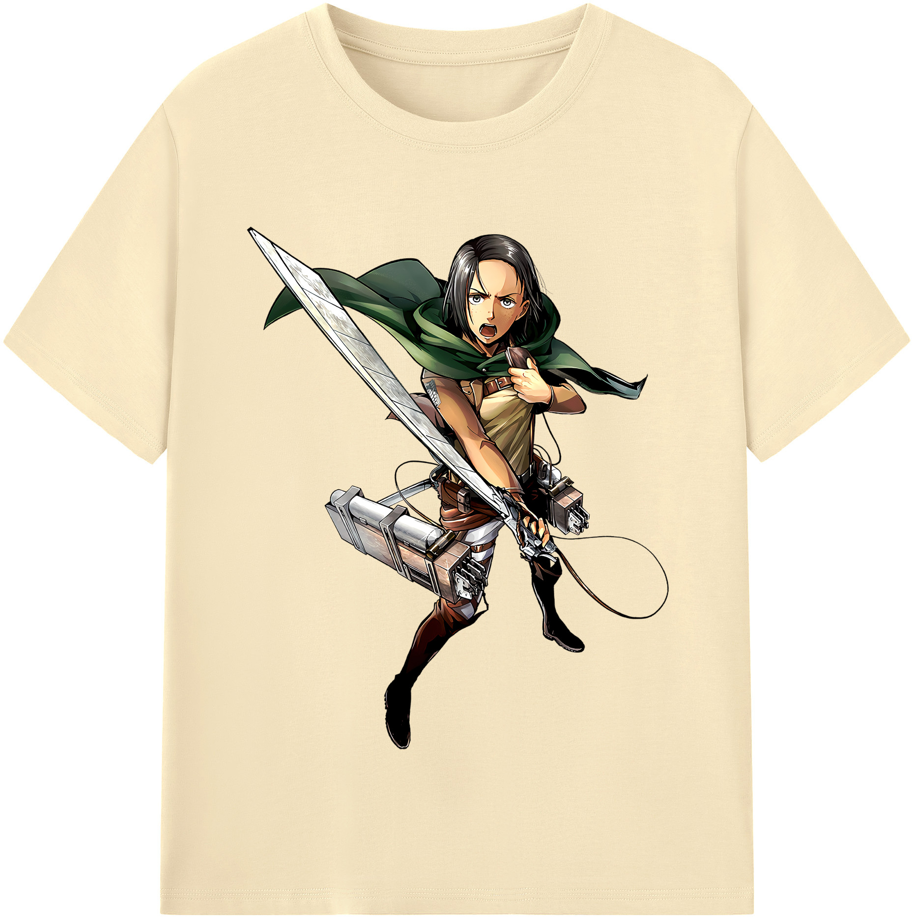 （画像用） 進撃の巨人 Attack on Titan 綿100％半袖Tシャツ（フロントプリント）