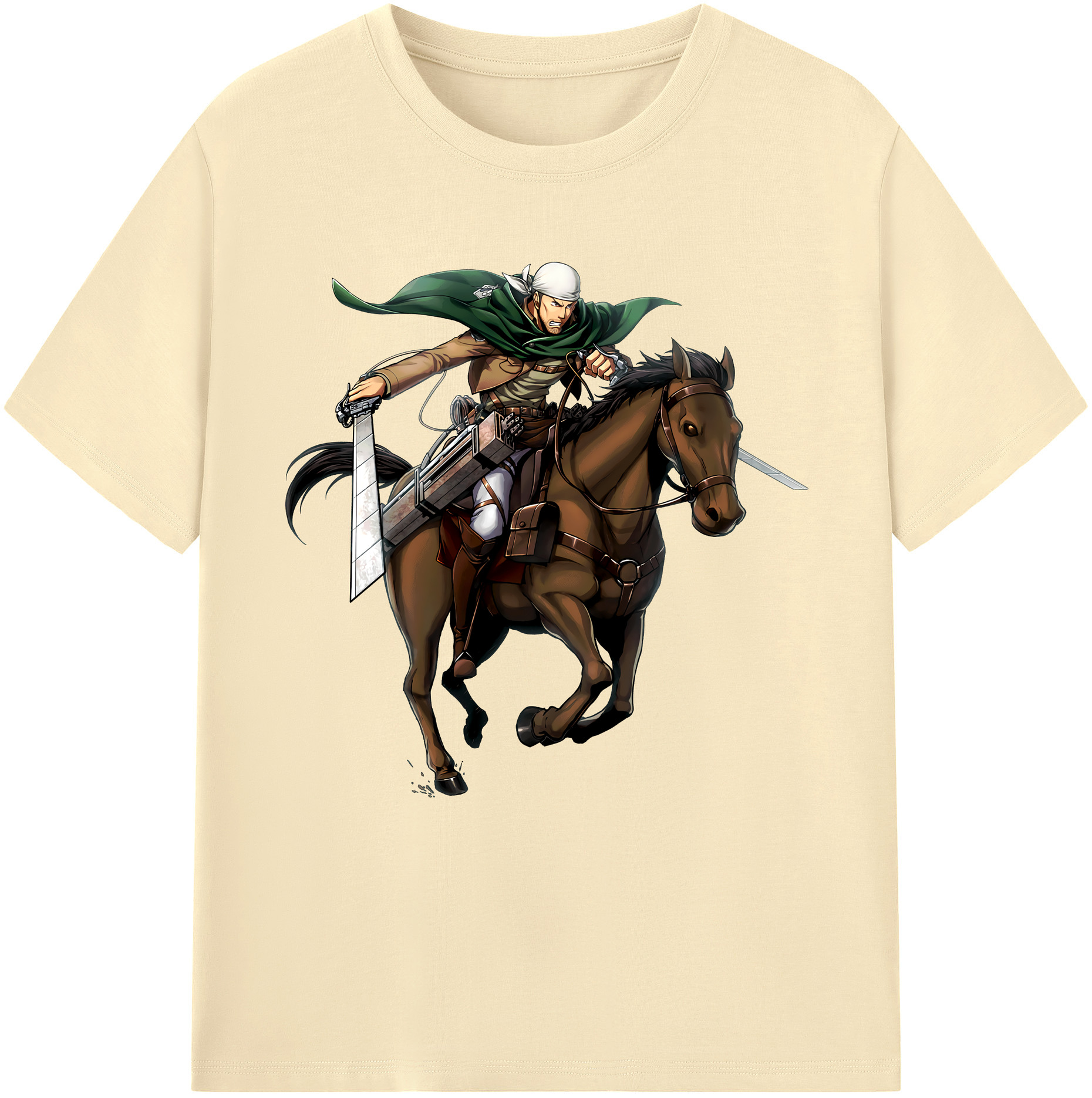 （画像用） 進撃の巨人 Attack on Titan 綿100％半袖Tシャツ（フロントプリント）