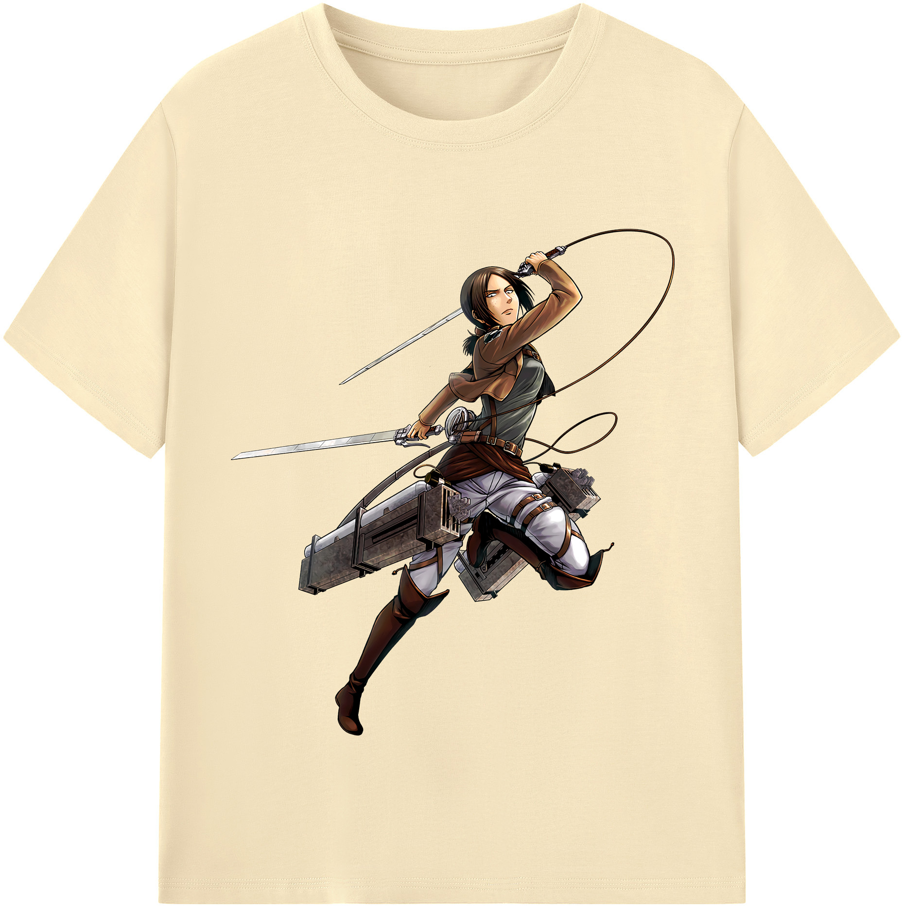 （画像用） 進撃の巨人 Attack on Titan 綿100％半袖Tシャツ（フロントプリント）