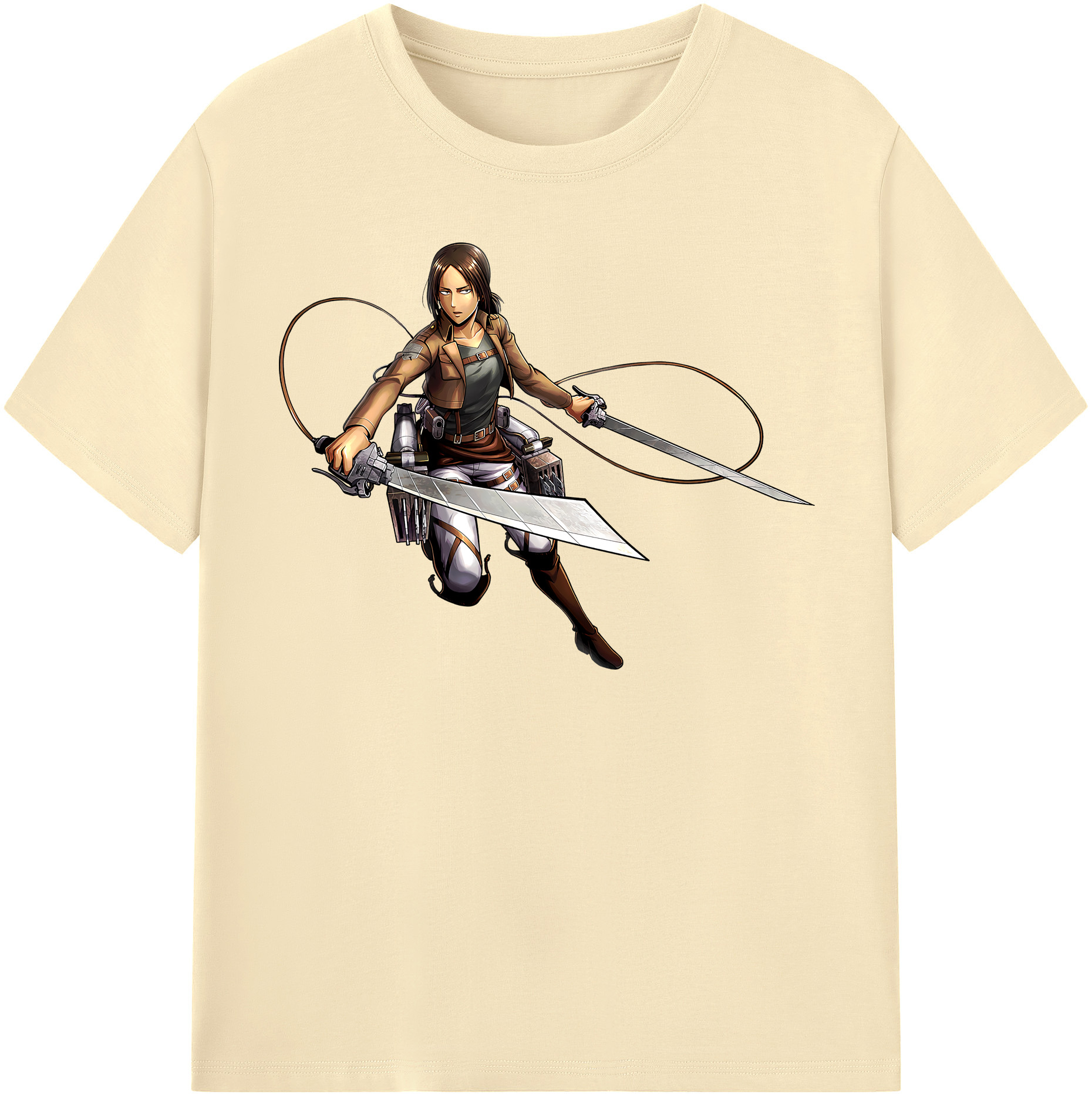 （画像用） 進撃の巨人 Attack on Titan 綿100％半袖Tシャツ（フロントプリント）