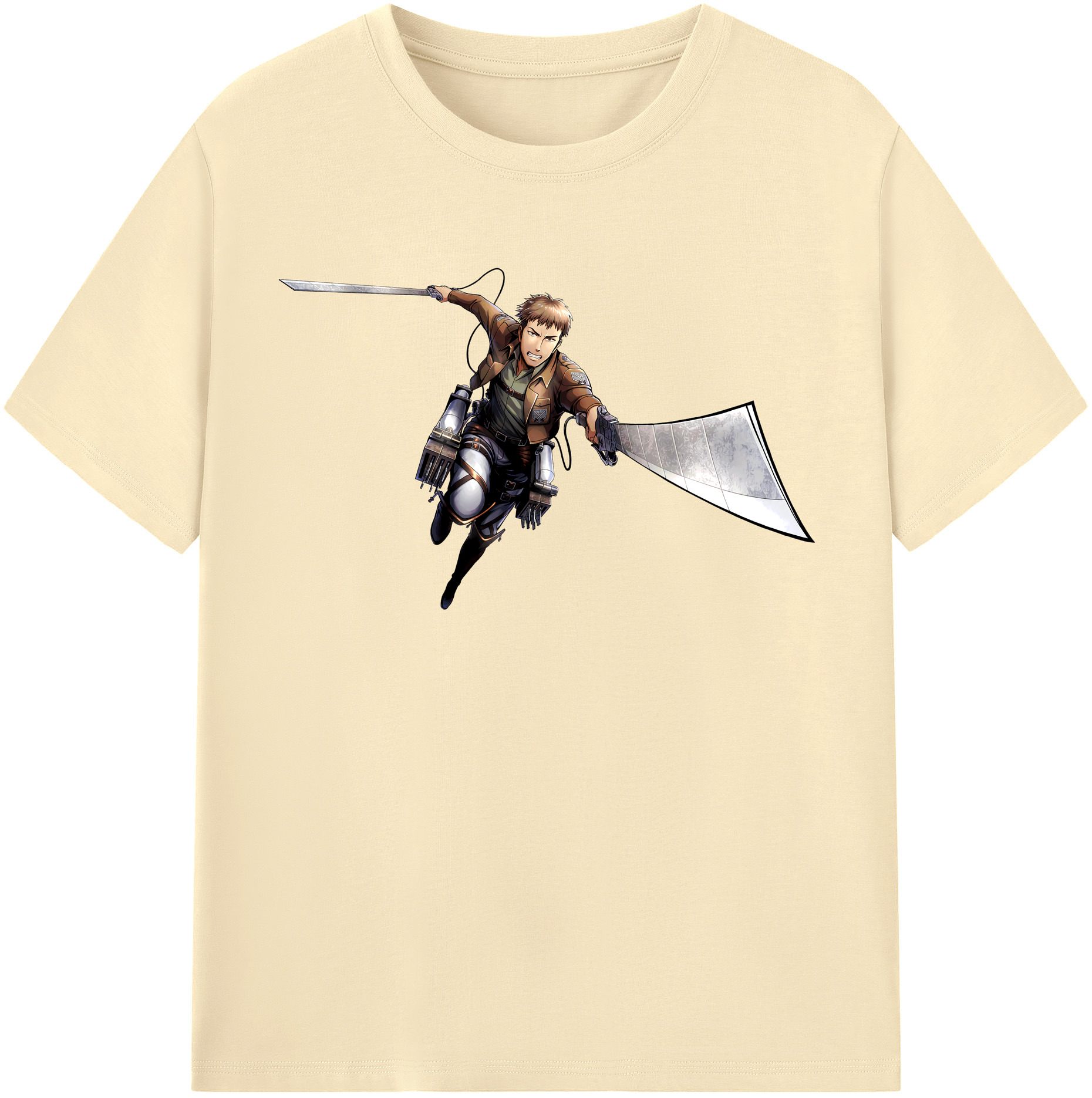 （画像用） 進撃の巨人 Attack on Titan 綿100％半袖Tシャツ（フロントプリント）