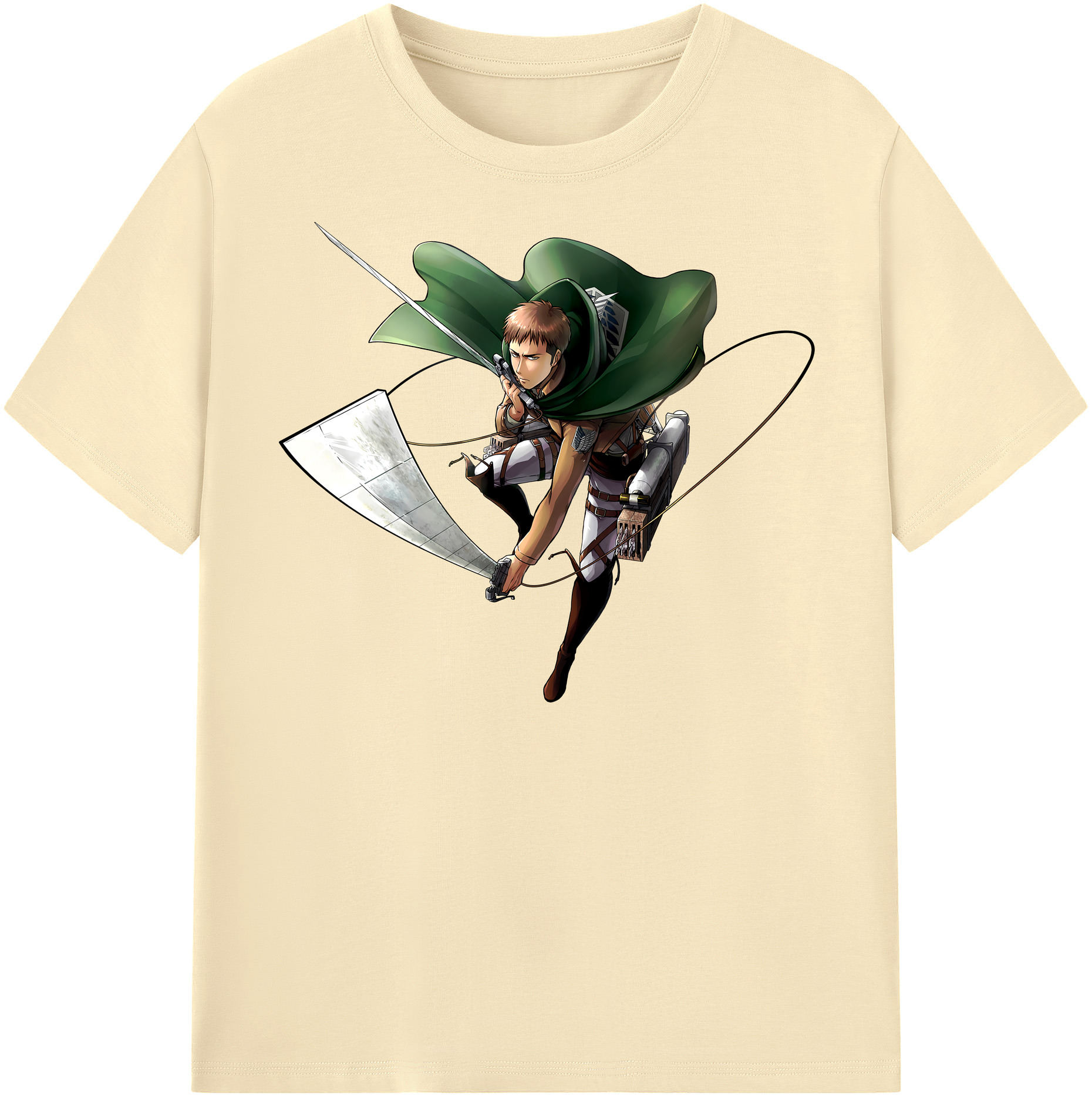 （画像用） 進撃の巨人 Attack on Titan 綿100％半袖Tシャツ（フロントプリント）