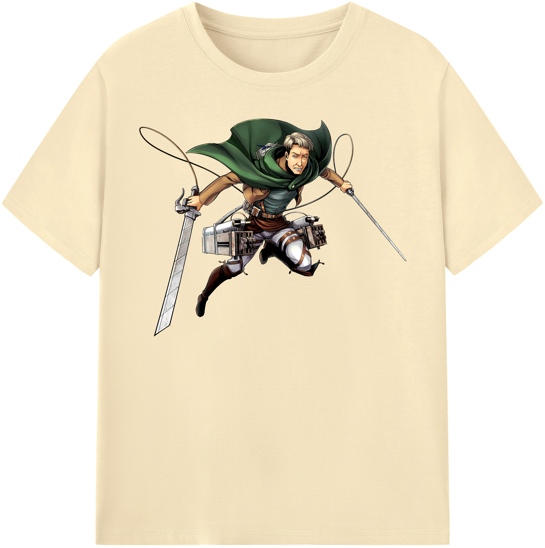 （画像用） 進撃の巨人 Attack on Titan 綿100％半袖Tシャツ（フロントプリント）