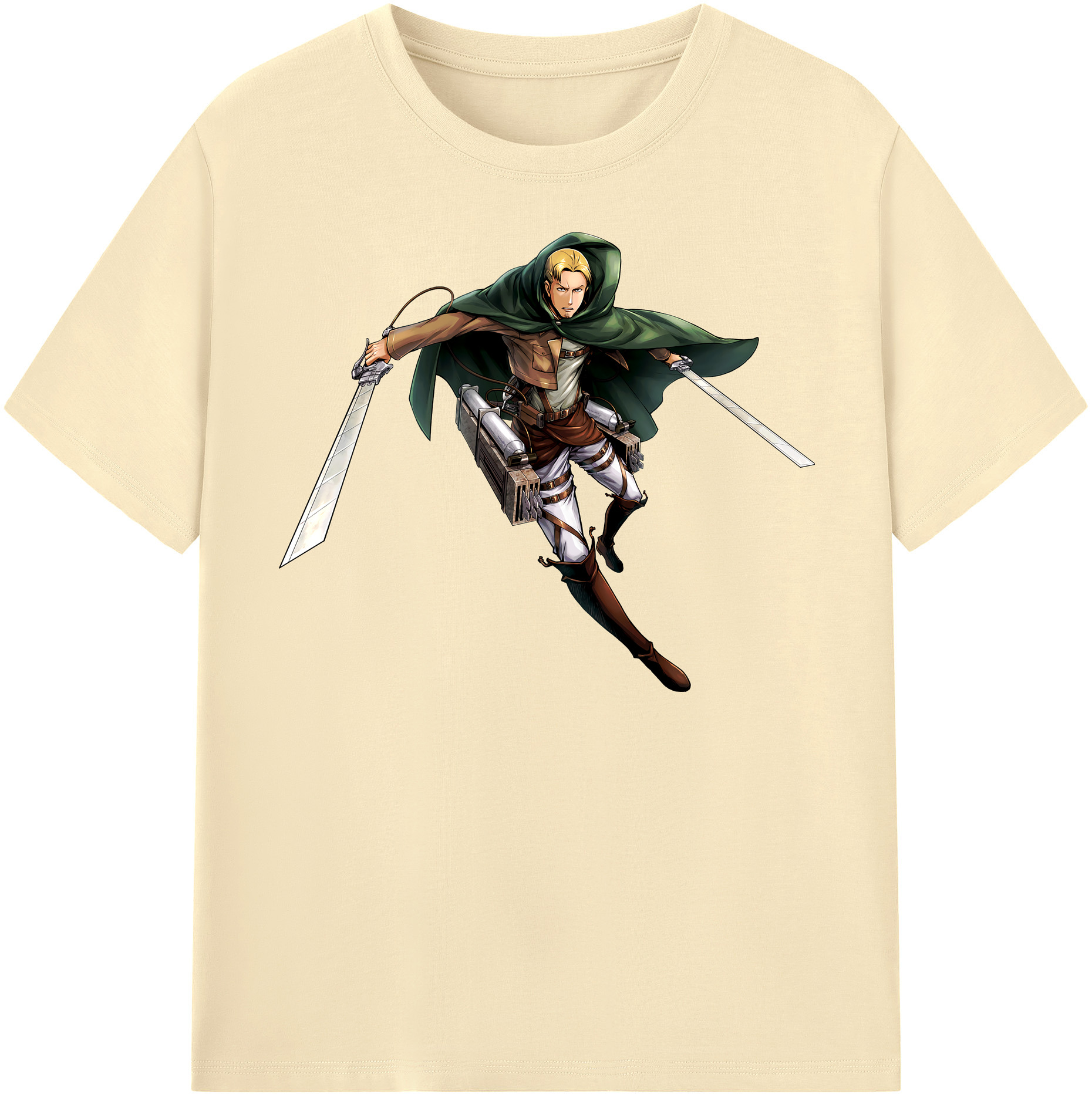 （画像用） 進撃の巨人 Attack on Titan 綿100％半袖Tシャツ（フロントプリント）