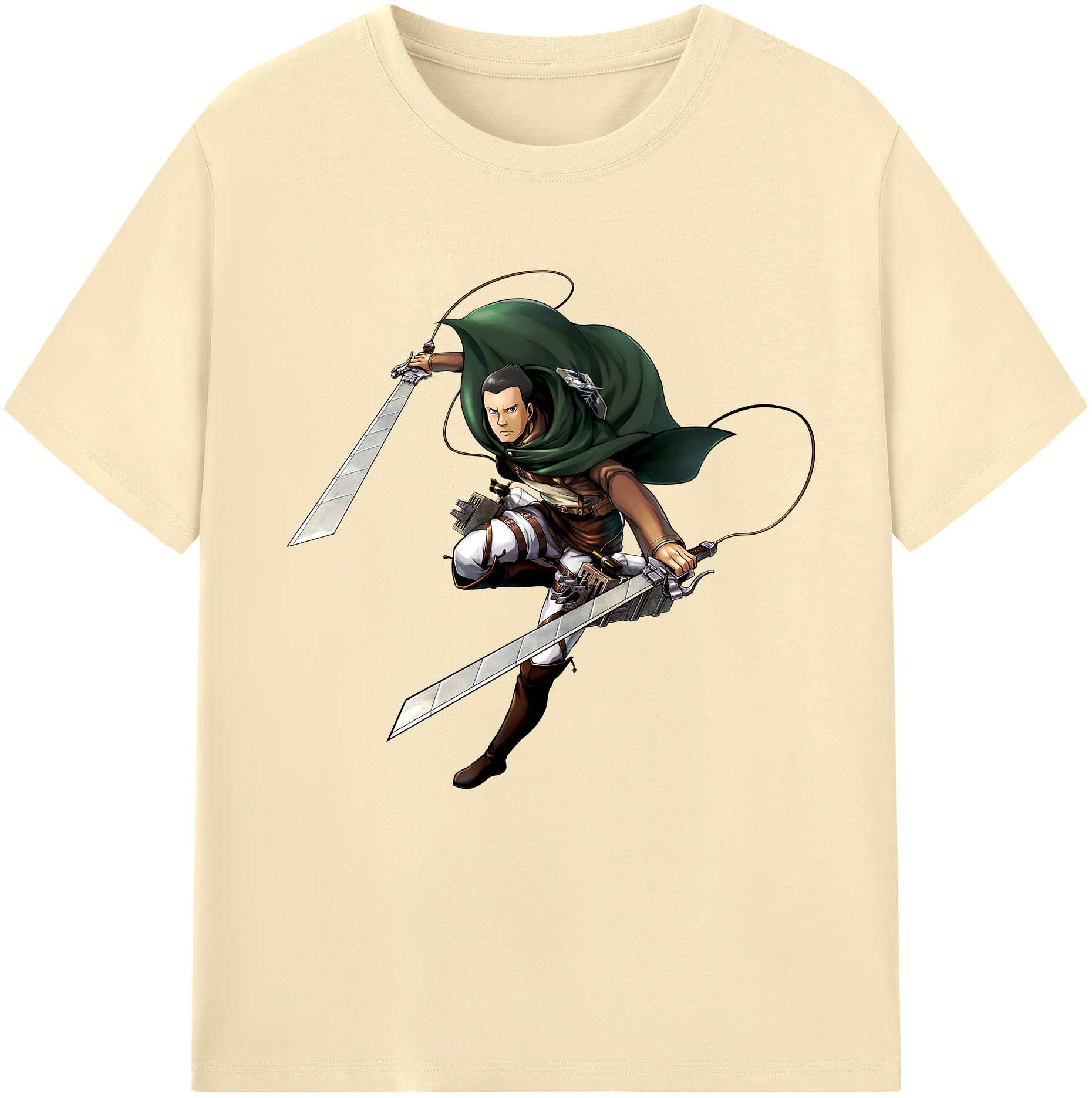 （画像用） 進撃の巨人 Attack on Titan 綿100％半袖Tシャツ（フロントプリント）