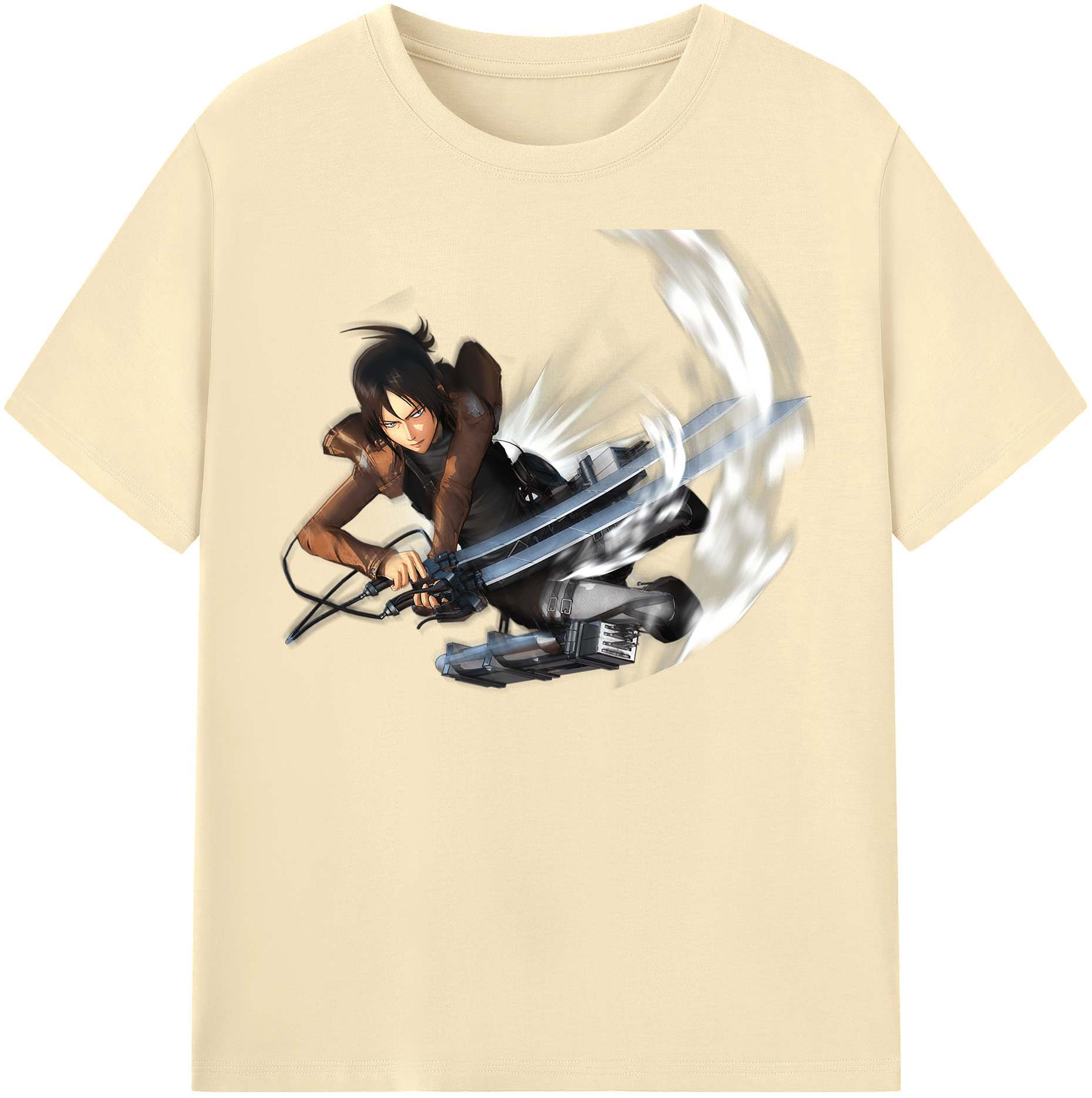 （画像用） 進撃の巨人 Attack on Titan 綿100％半袖Tシャツ（フロントプリント）