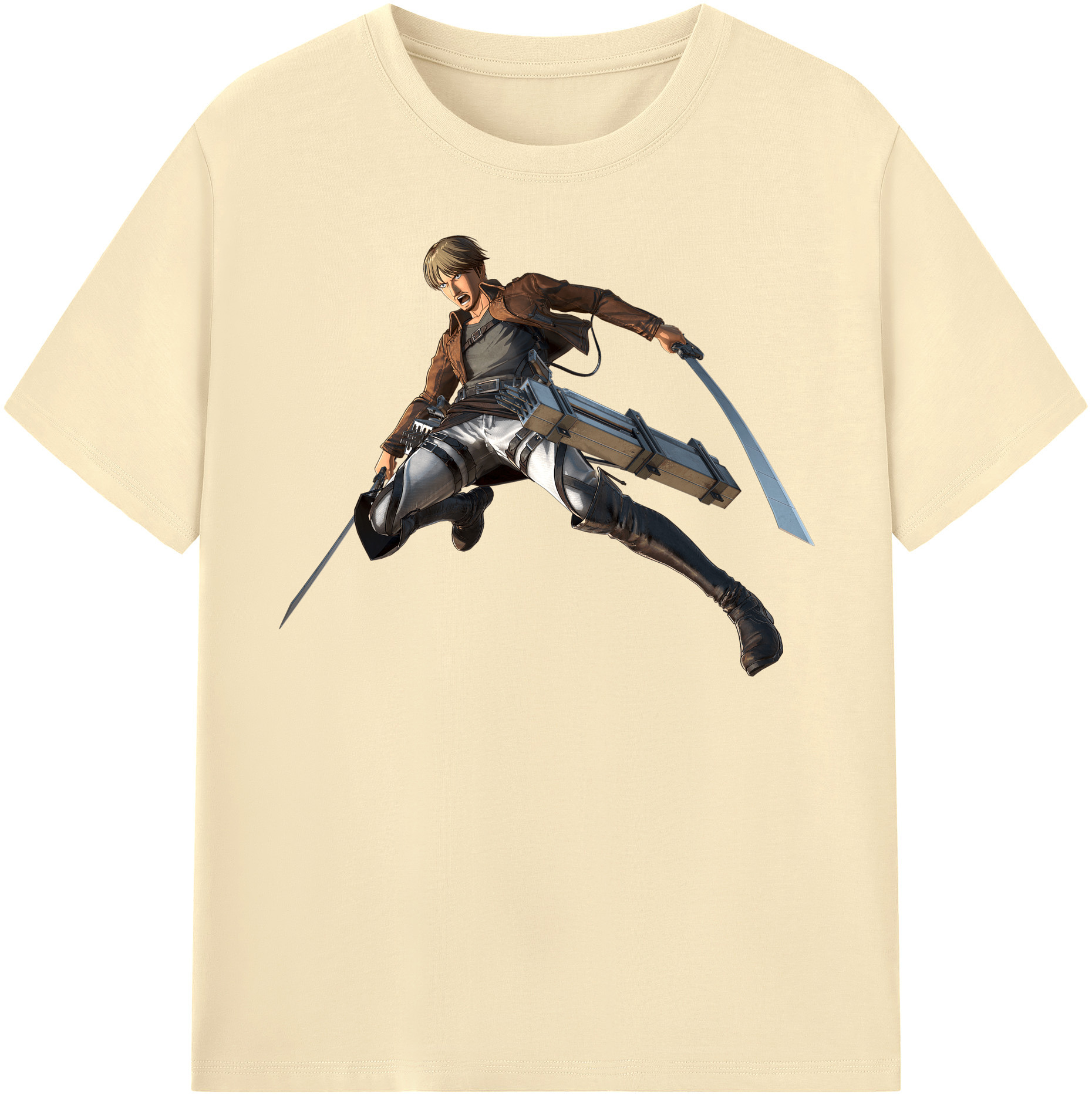 （画像用） 進撃の巨人 Attack on Titan 綿100％半袖Tシャツ（フロントプリント）