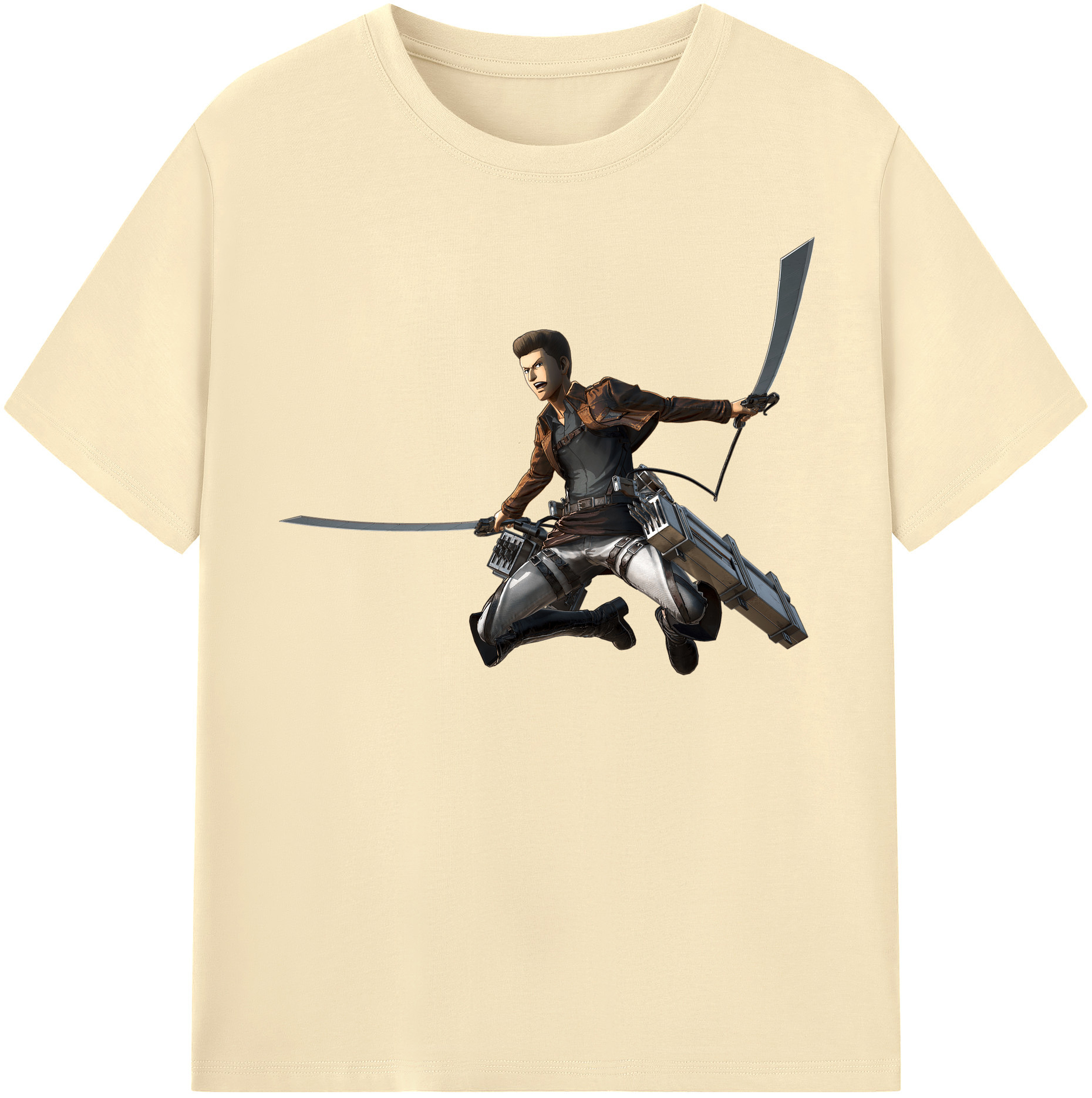 （画像用） 進撃の巨人 Attack on Titan 綿100％半袖Tシャツ（フロントプリント）