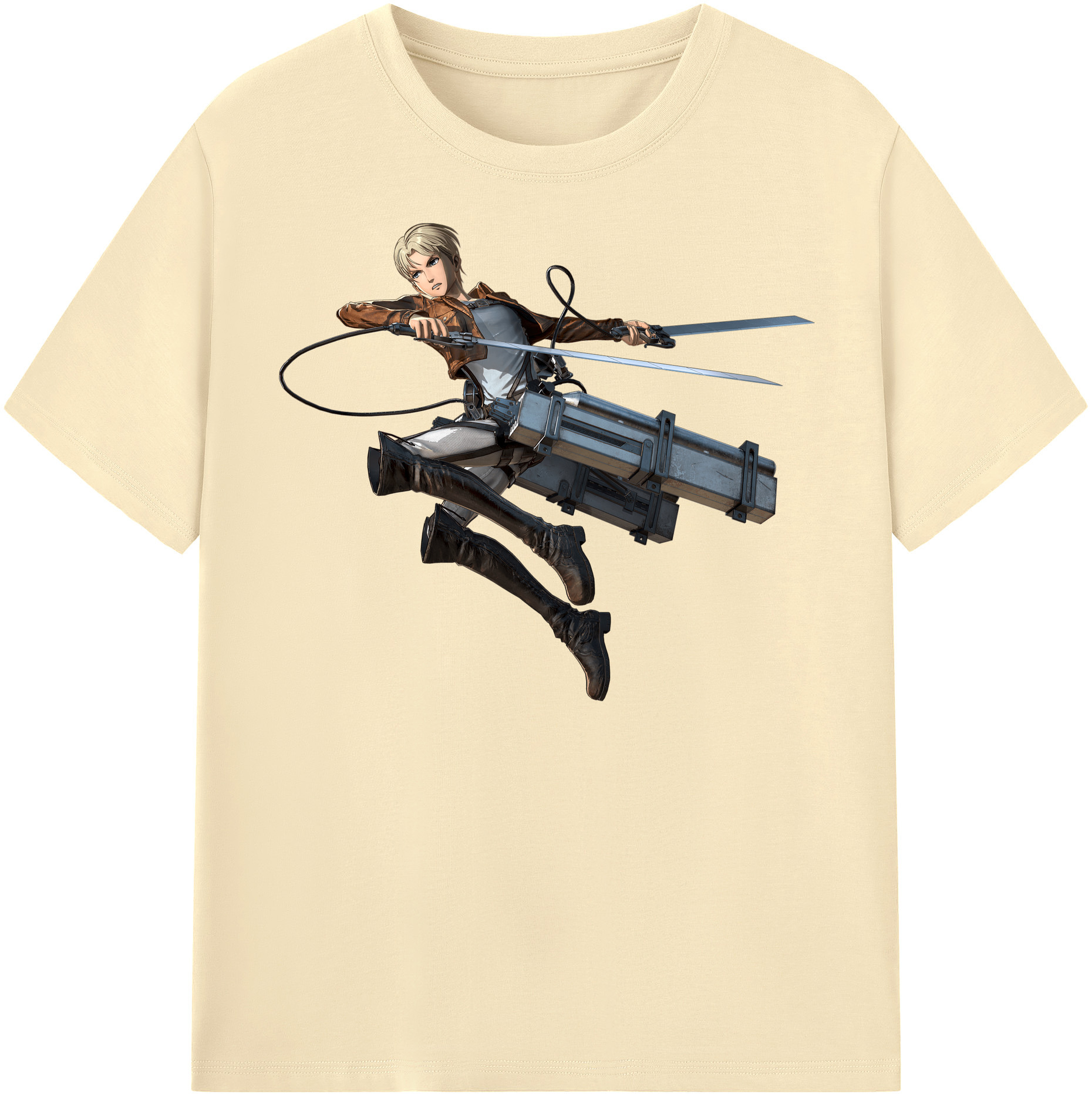 （画像用） 進撃の巨人 Attack on Titan 綿100％半袖Tシャツ（フロントプリント）