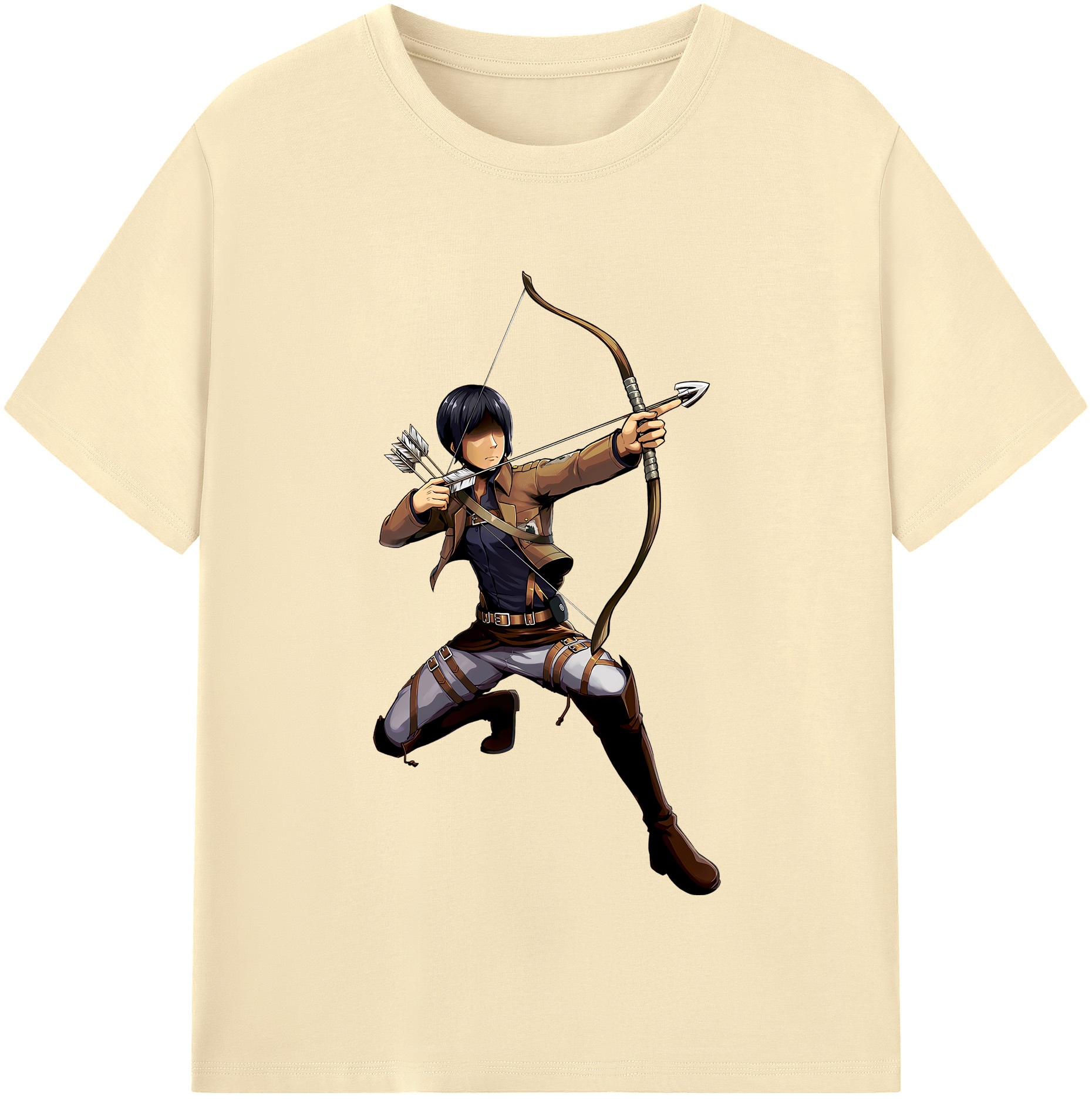 （画像用） 進撃の巨人 Attack on Titan 綿100％半袖Tシャツ（フロントプリント）