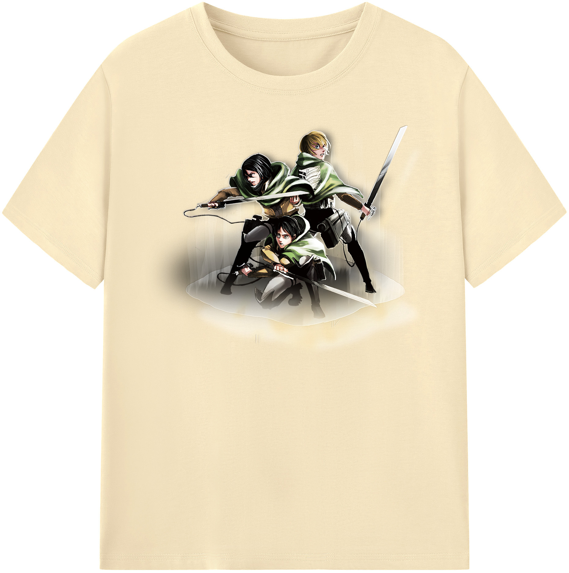 （画像用） 進撃の巨人 Attack on Titan 綿100％半袖Tシャツ（フロントプリント）