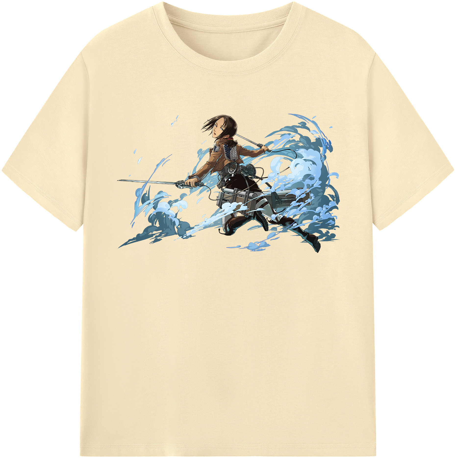 （画像用） 進撃の巨人 Attack on Titan 綿100％半袖Tシャツ（フロントプリント）