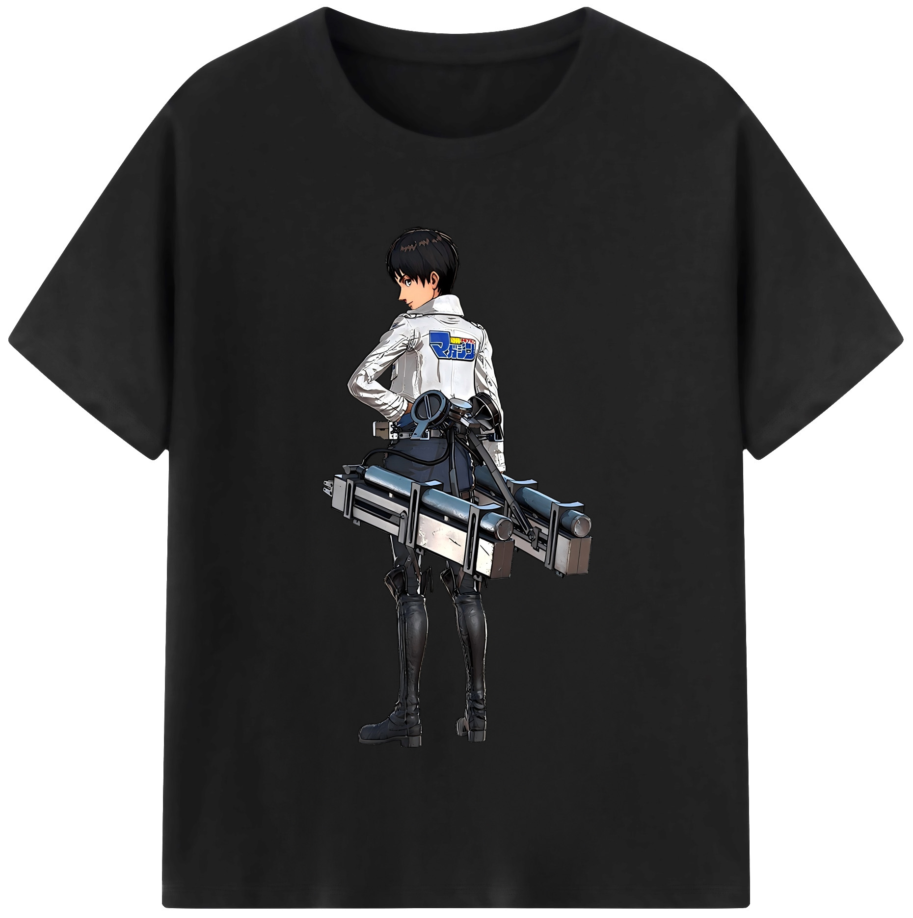 （画像用） 進撃の巨人 エレン･イェーガー Attack on Titan Eren Jäger 綿100％半袖Tシャツ（フロントプリント）
