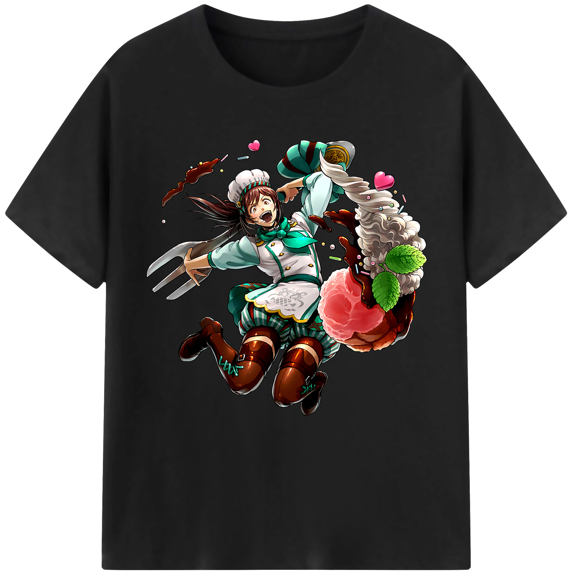 （画像用） 進撃の巨人 サシャ·ブラウス Attack on Titan Sasha Blaus 綿100％半袖Tシャツ（フロントプリント）