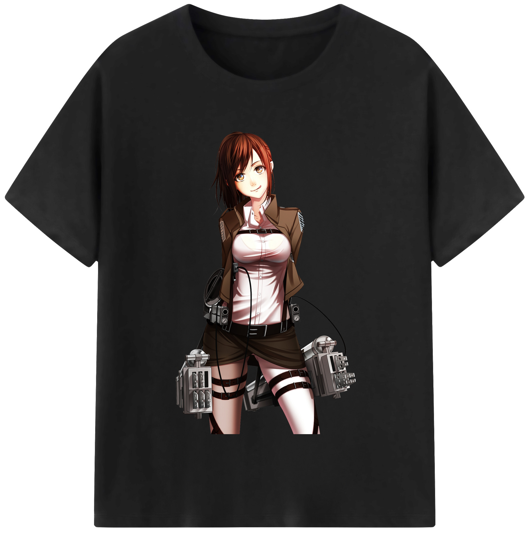 （画像用） 進撃の巨人 サシャ·ブラウス Attack on Titan Sasha Blaus 綿100％半袖Tシャツ（フロントプリント）