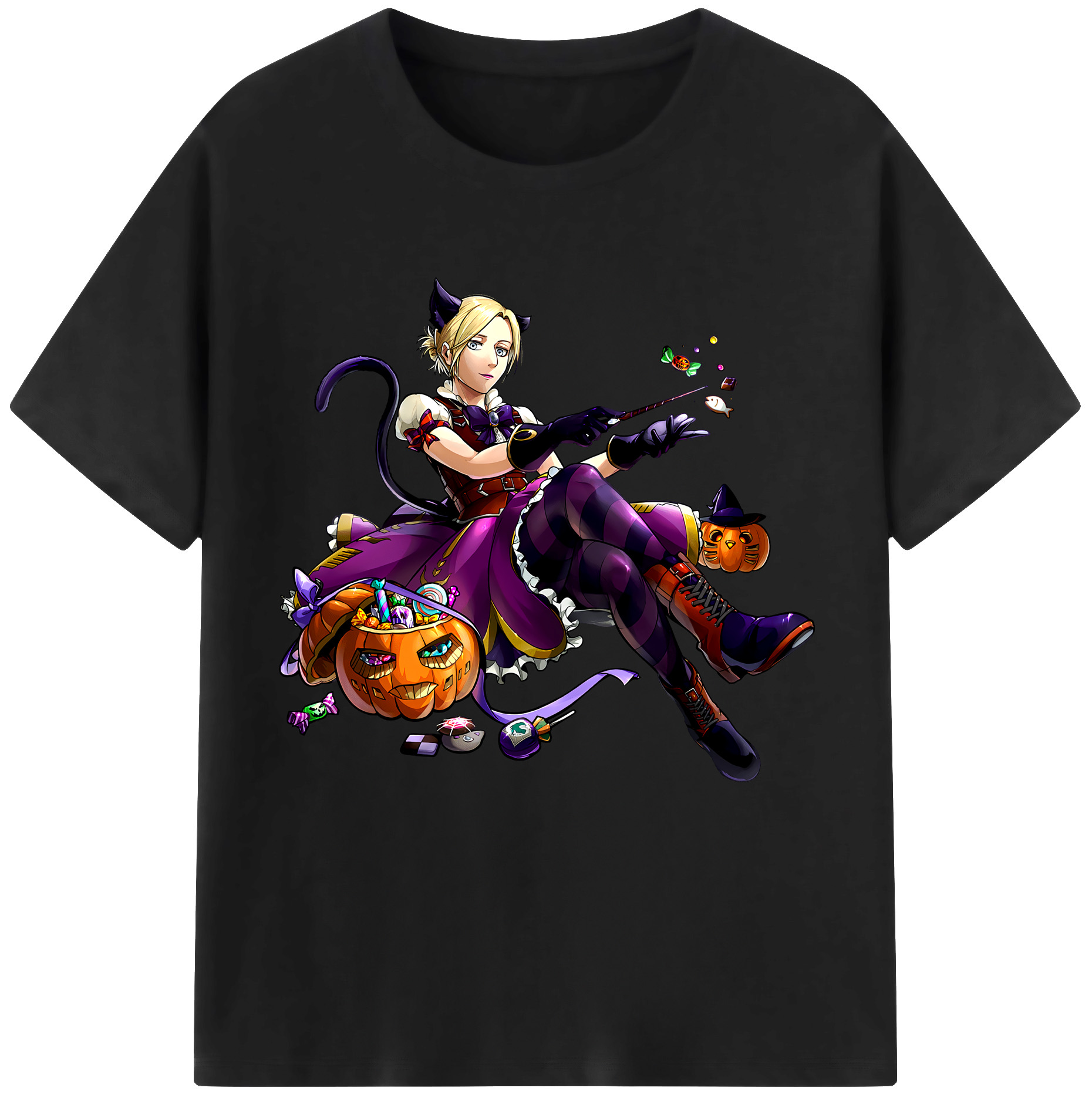 （画像用） 進撃の巨人 アニ・レオンハート Attack on Titan Annie Leonhart 綿100％半袖Tシャツ（フロントプリント）