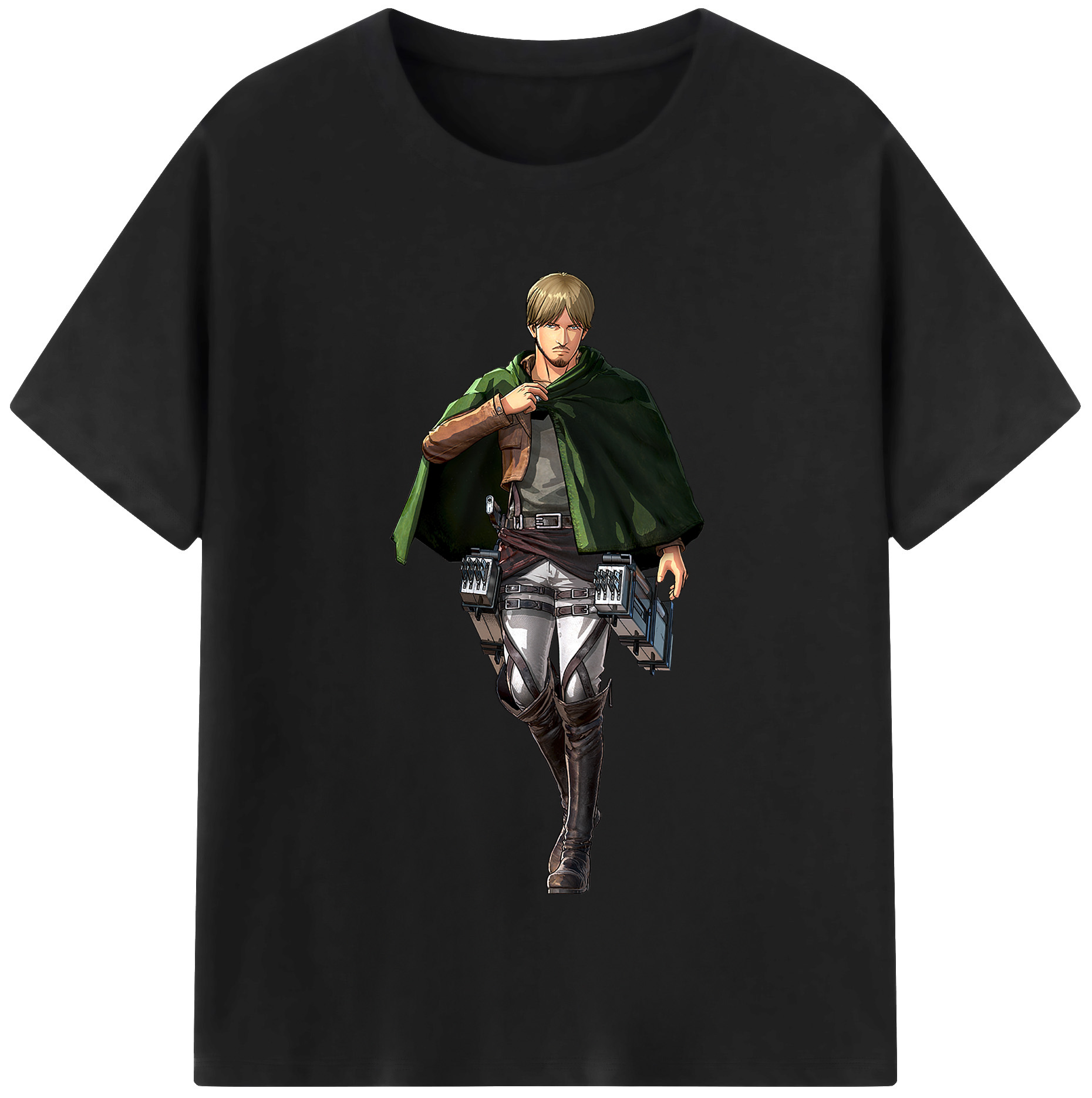 （画像用） 進撃の巨人 ミケ·ザカリアス Attack on Titan Mike Zakarius 綿100％半袖Tシャツ（フロントプリント）