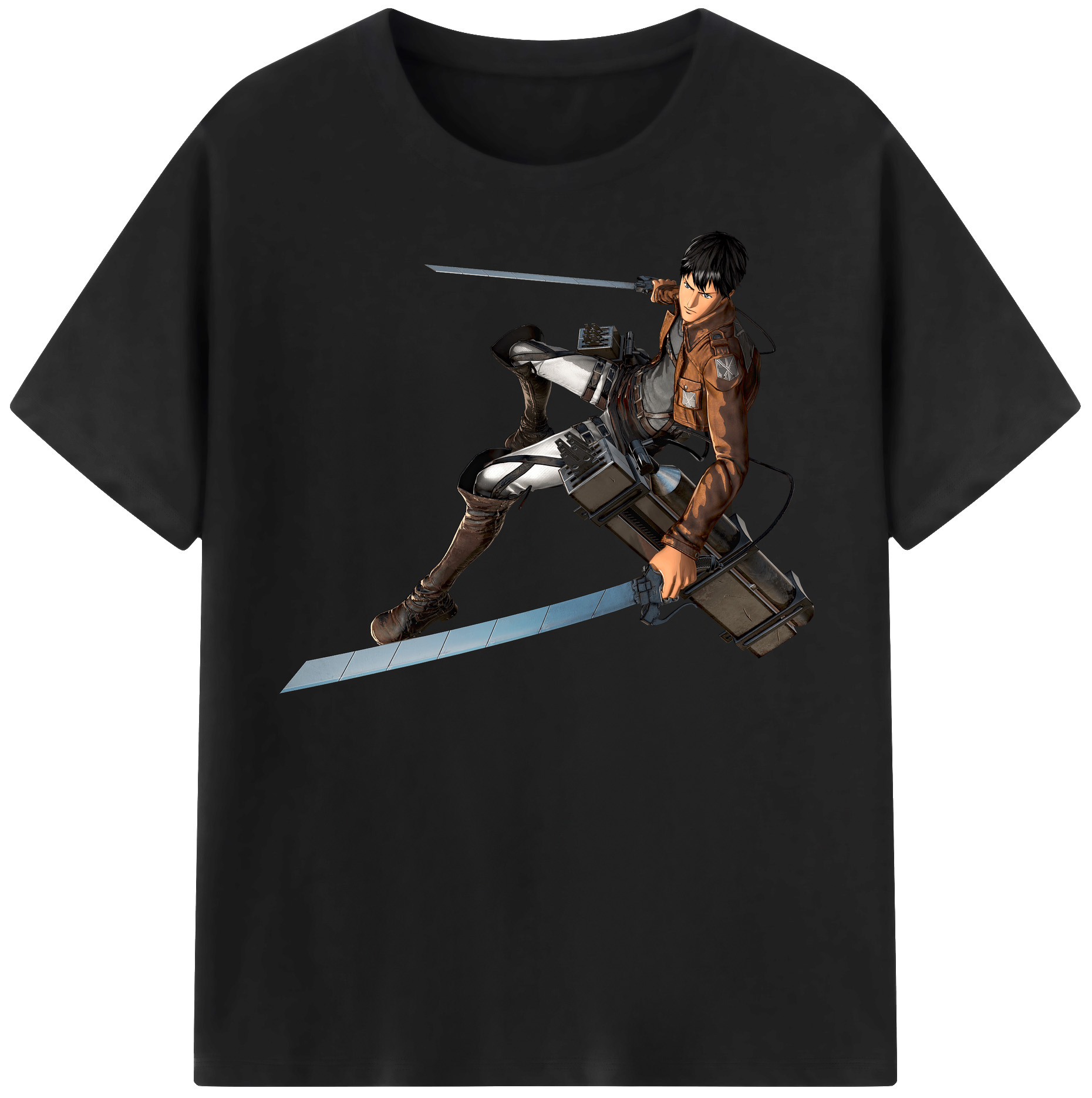（画像用） 進撃の巨人 ベルトルト・フーバー Attack on Titan Bertholdt Hoover 綿100％半袖Tシャツ（フロントプリント）