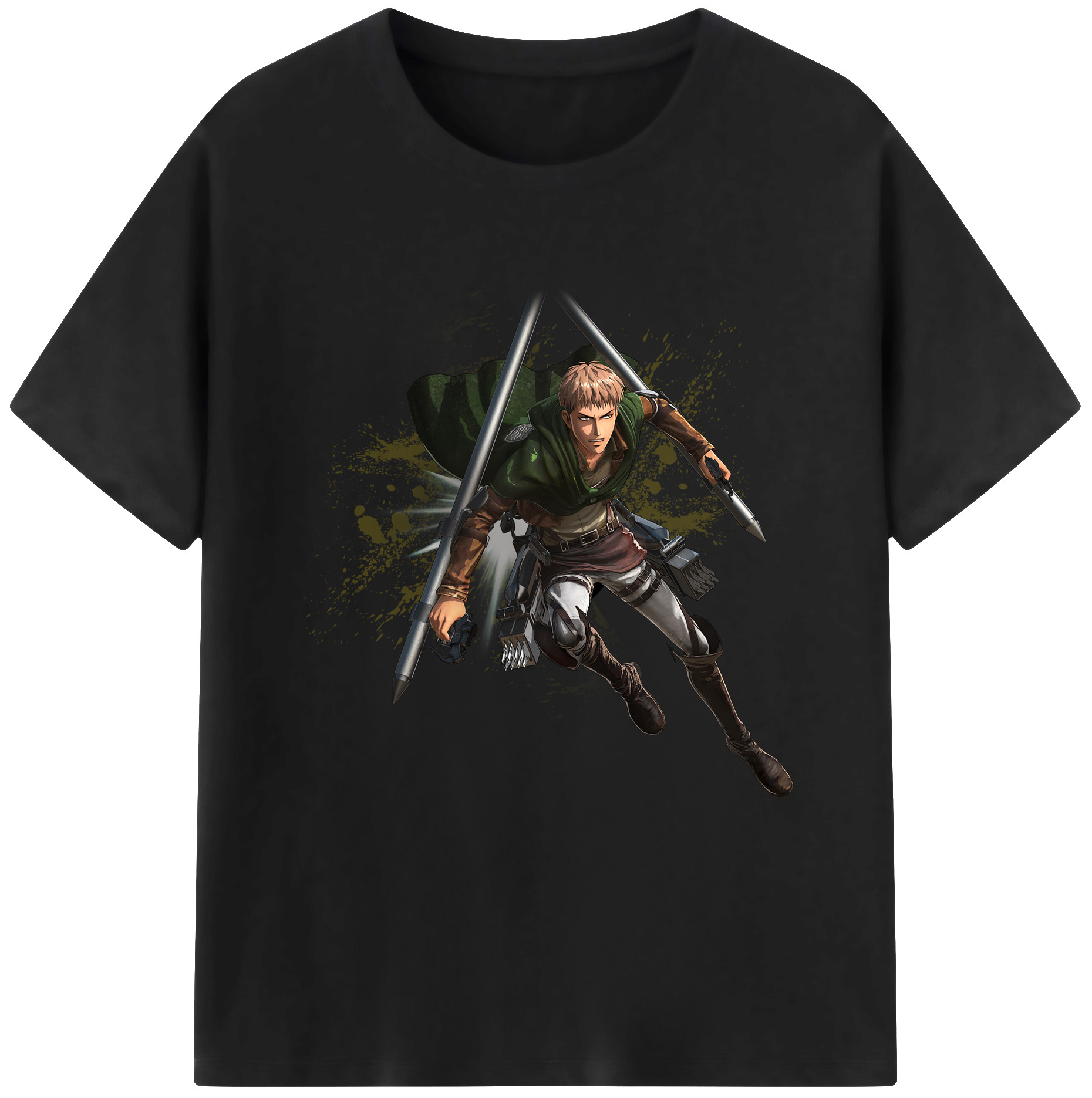 （画像用） 進撃の巨人 ジャン・キルシュタイン Attack on Titan Jean Kirstein 綿100％半袖Tシャツ（フロントプリント）