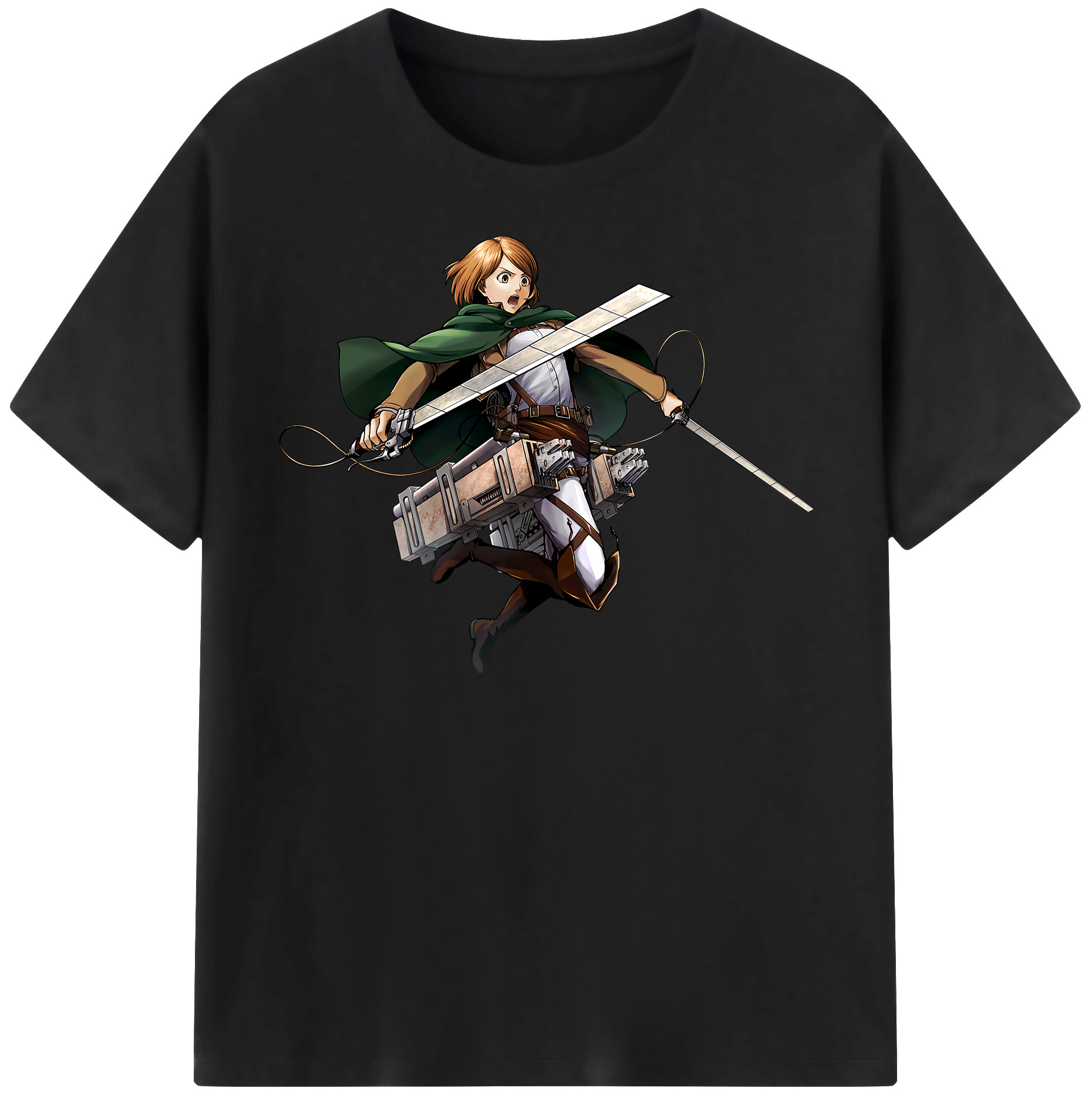 （画像用） 進撃の巨人 ペトラ·ラル Attack on Titan Petra Rall 綿100％半袖Tシャツ（フロントプリント）