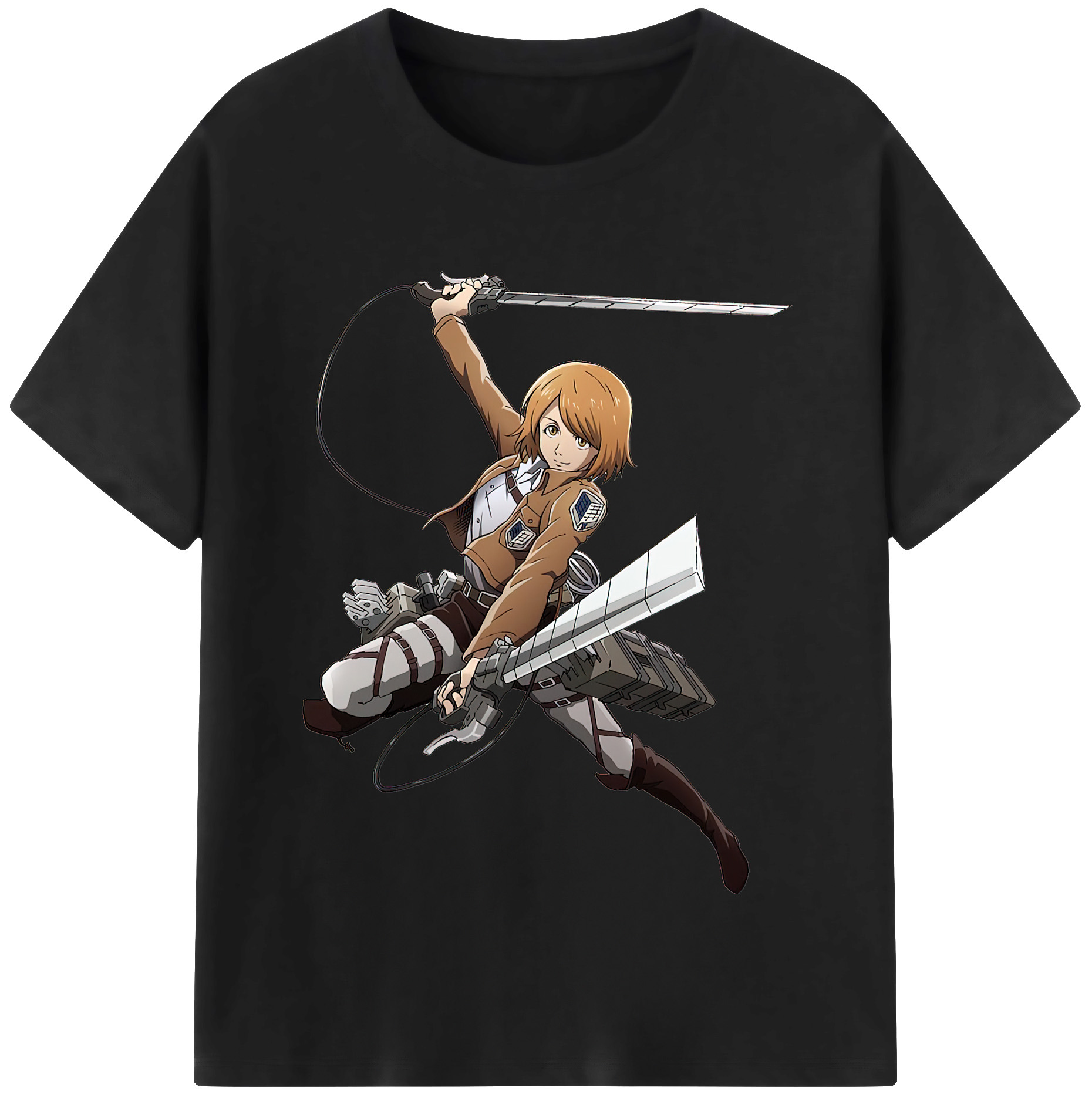 （画像用） 進撃の巨人 ペトラ·ラル Attack on Titan Petra Rall 綿100％半袖Tシャツ（フロントプリント）