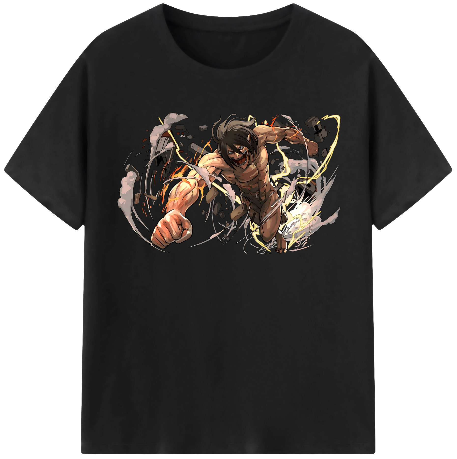 （画像用） 進撃の巨人 Attack on Titan 綿100％半袖Tシャツ（フロントプリント）