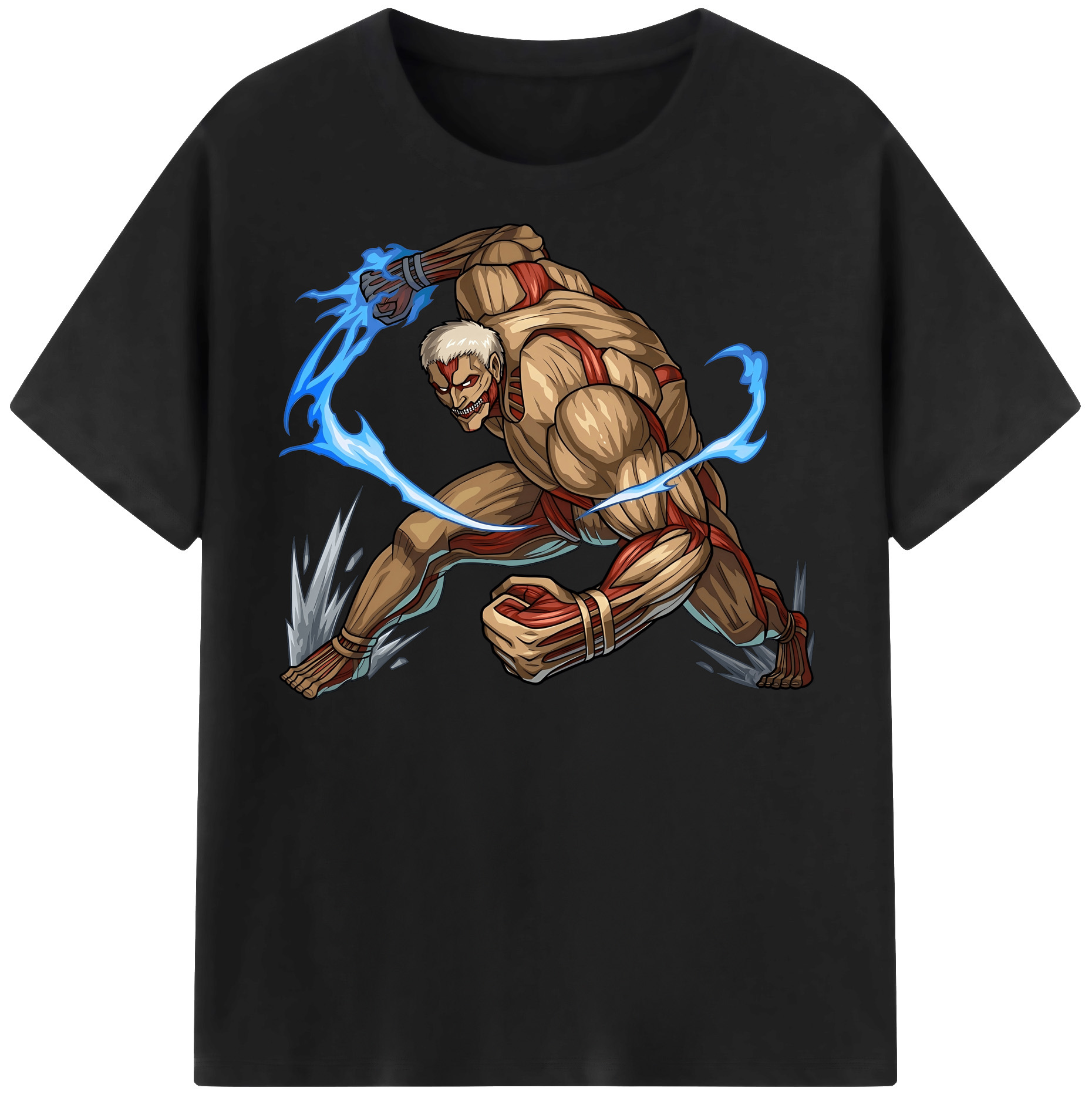 （画像用） 進撃の巨人 Attack on Titan 綿100％半袖Tシャツ（フロントプリント）