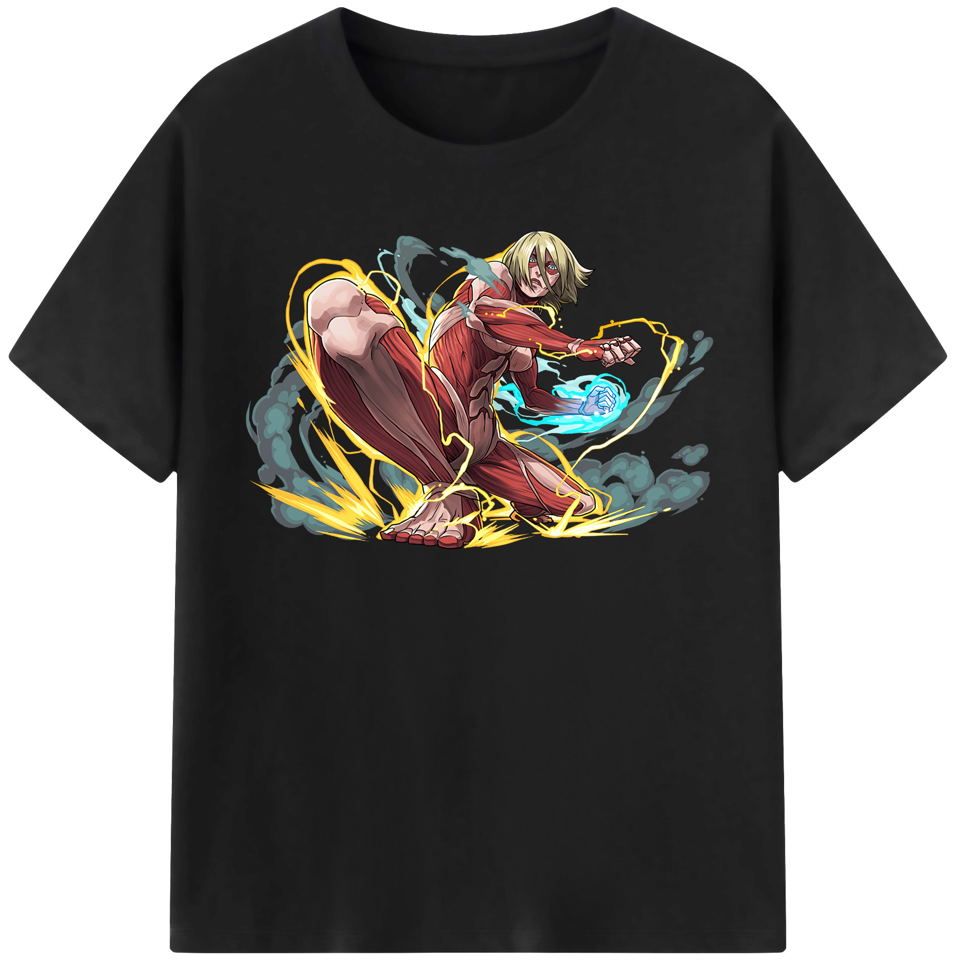（画像用） 進撃の巨人 Attack on Titan 綿100％半袖Tシャツ（フロントプリント）