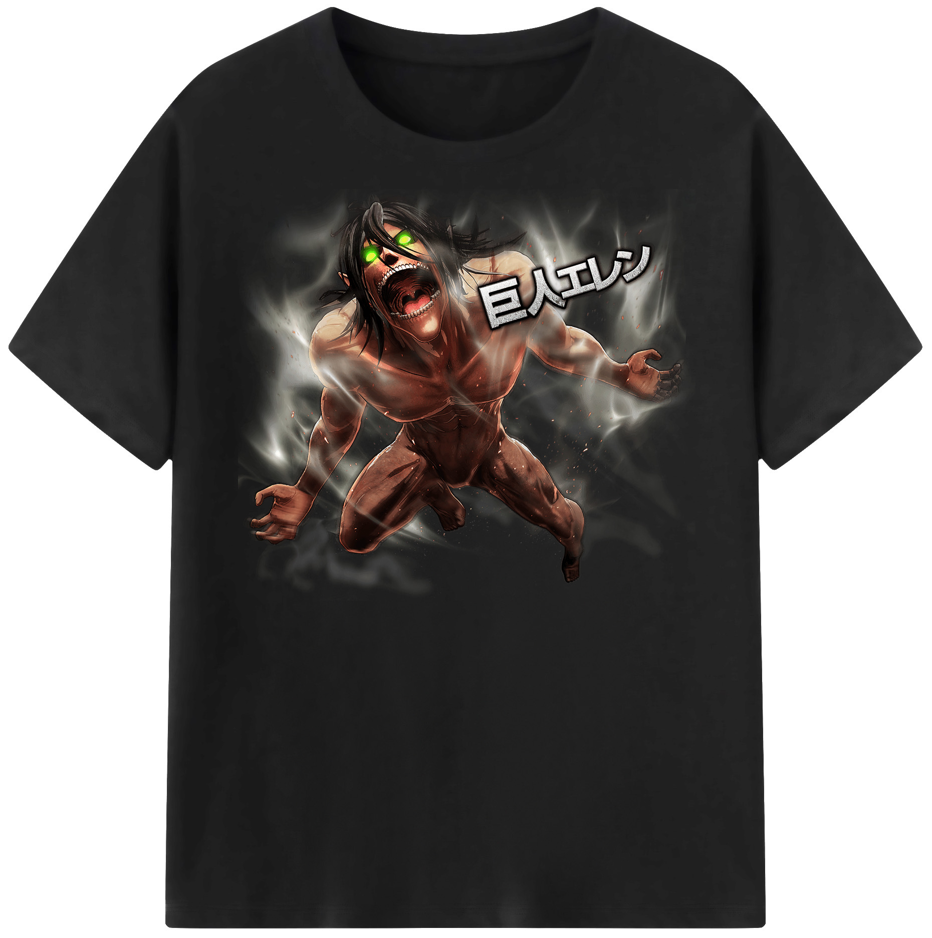 （画像用） 進撃の巨人 Attack on Titan 綿100％半袖Tシャツ（フロントプリント）