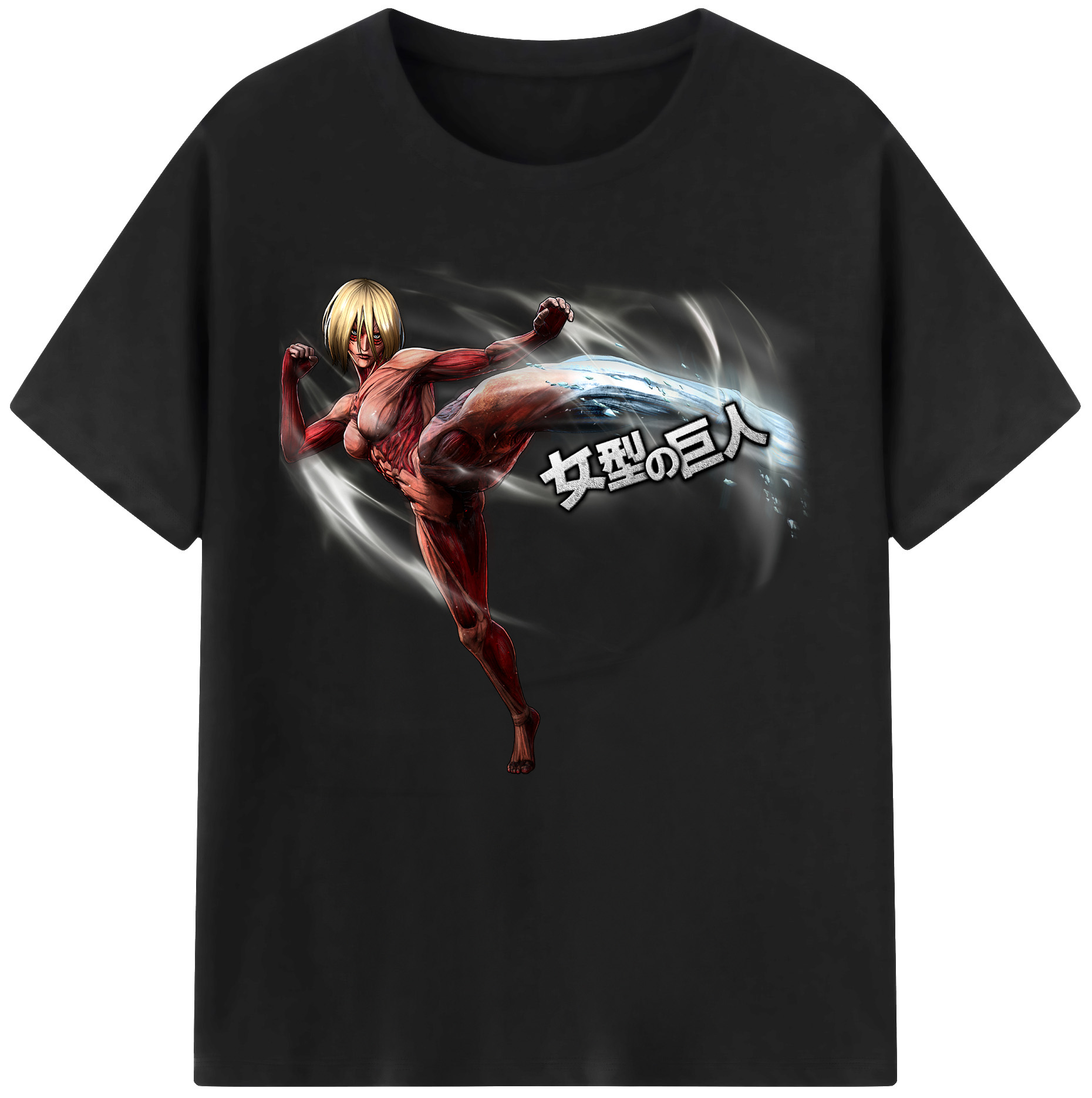 （画像用） 進撃の巨人 Attack on Titan 綿100％半袖Tシャツ（フロントプリント）