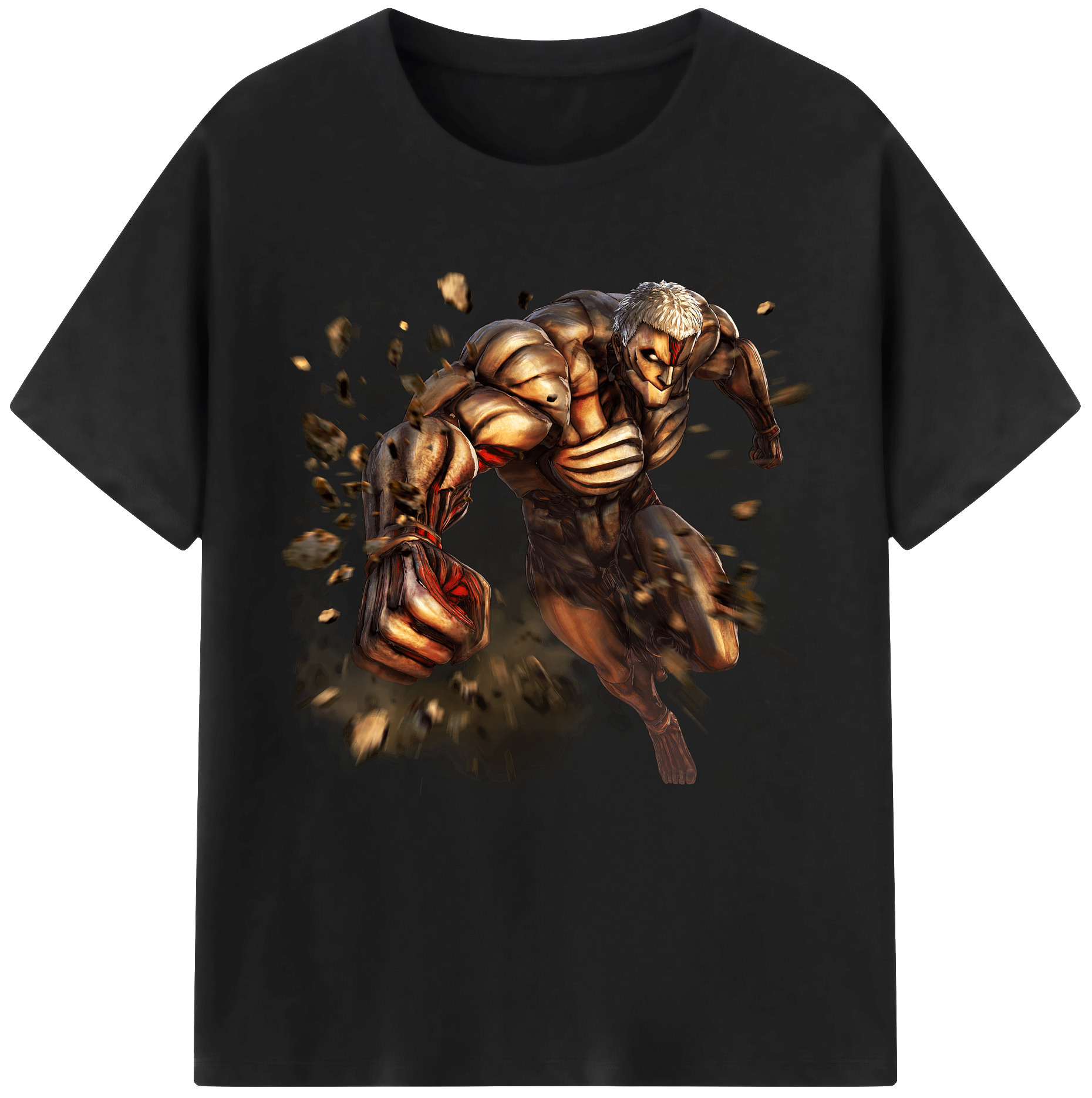 （画像用） 進撃の巨人 Attack on Titan 綿100％半袖Tシャツ（フロントプリント）