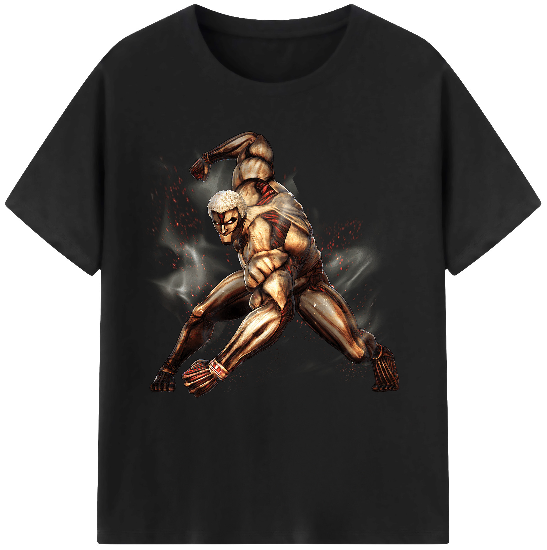 （画像用） 進撃の巨人 Attack on Titan 綿100％半袖Tシャツ（フロントプリント）