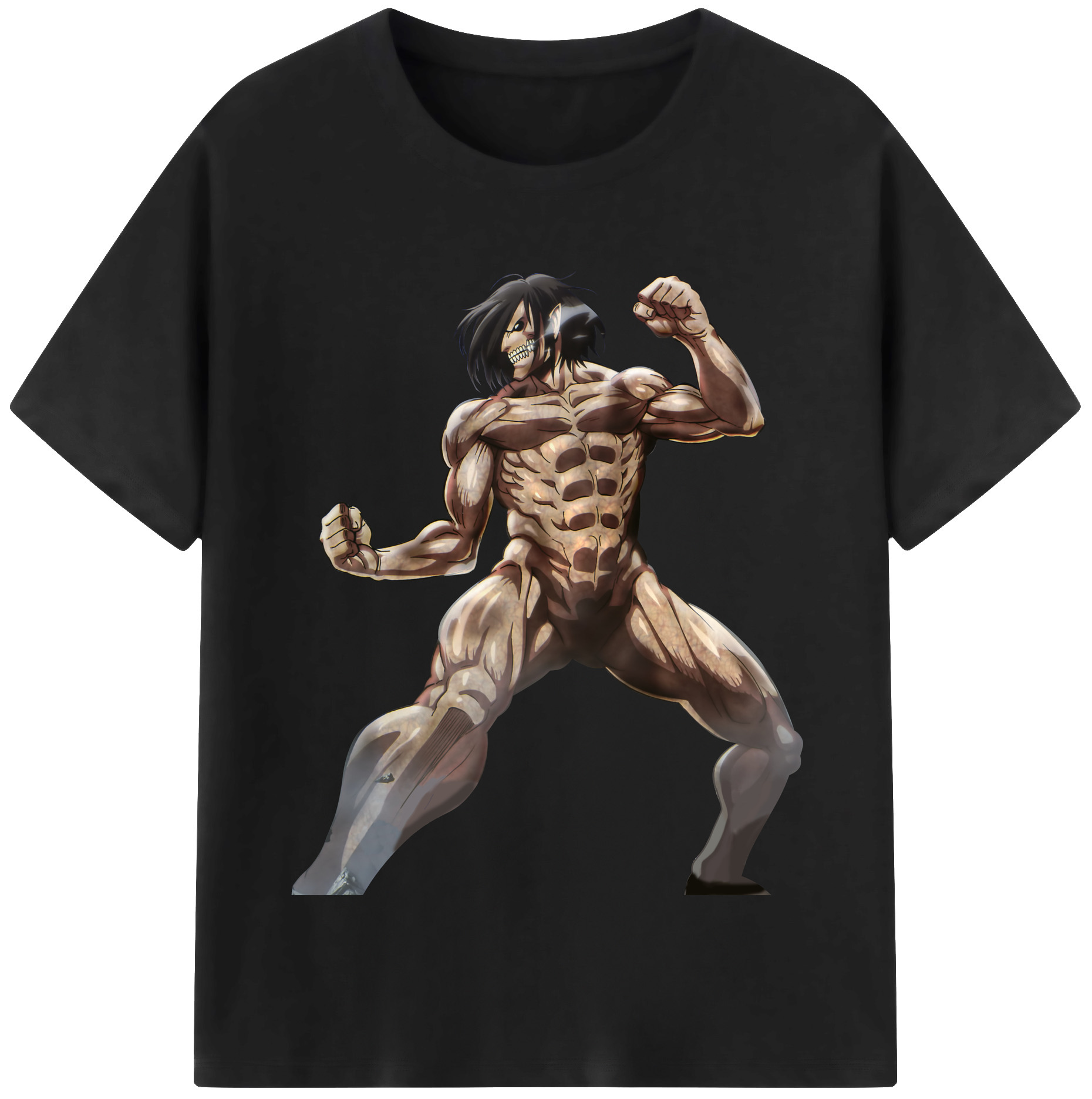 （画像用） 進撃の巨人 Attack on Titan 綿100％半袖Tシャツ（フロントプリント）
