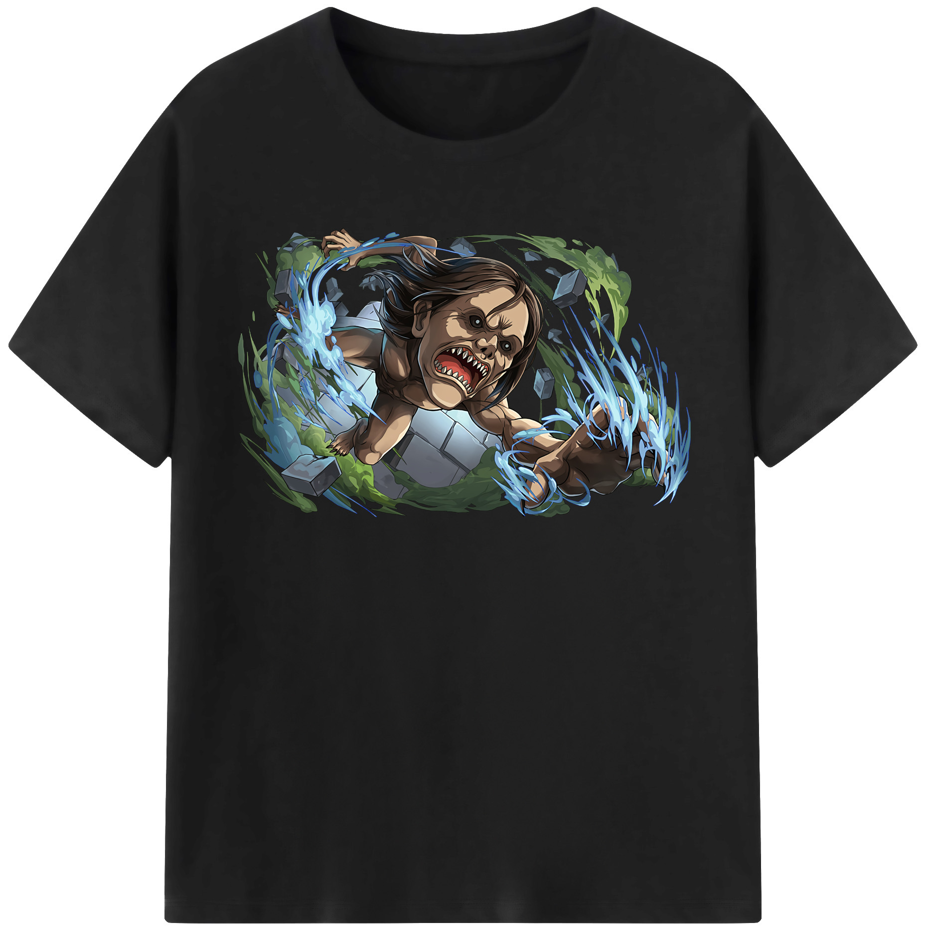 （画像用） 進撃の巨人 Attack on Titan 綿100％半袖Tシャツ（フロントプリント）