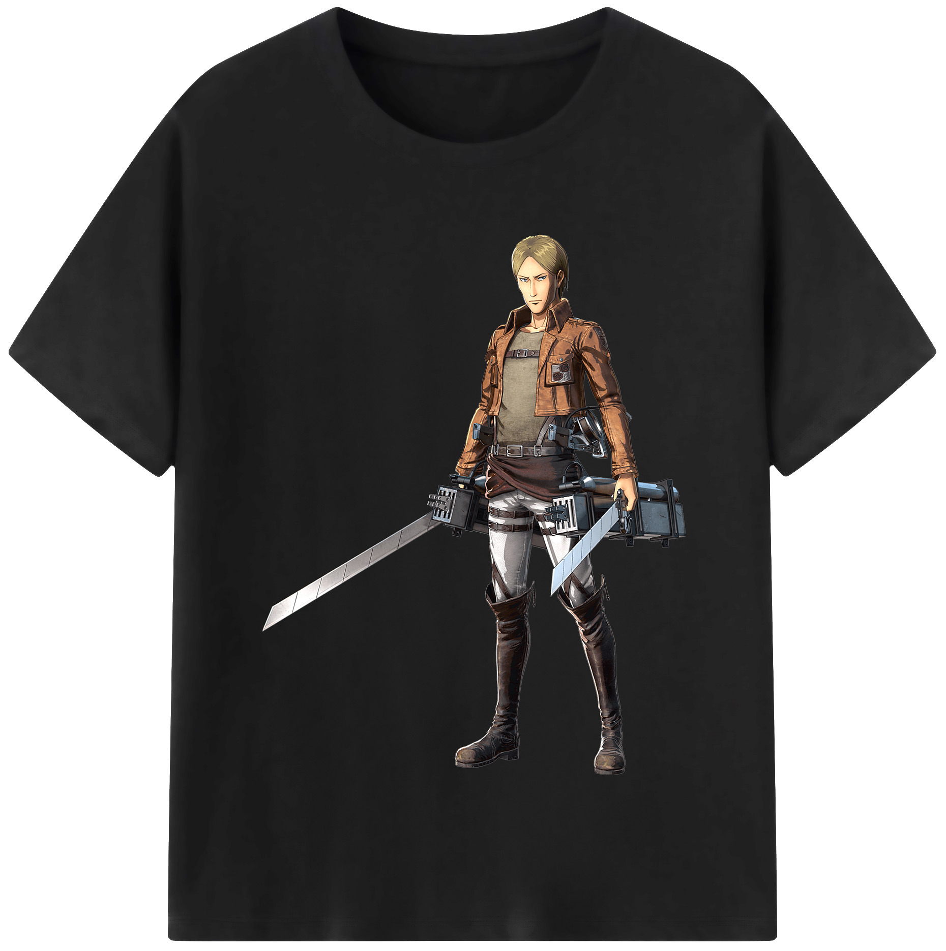 （画像用） 進撃の巨人 Attack on Titan 綿100％半袖Tシャツ（フロントプリント）