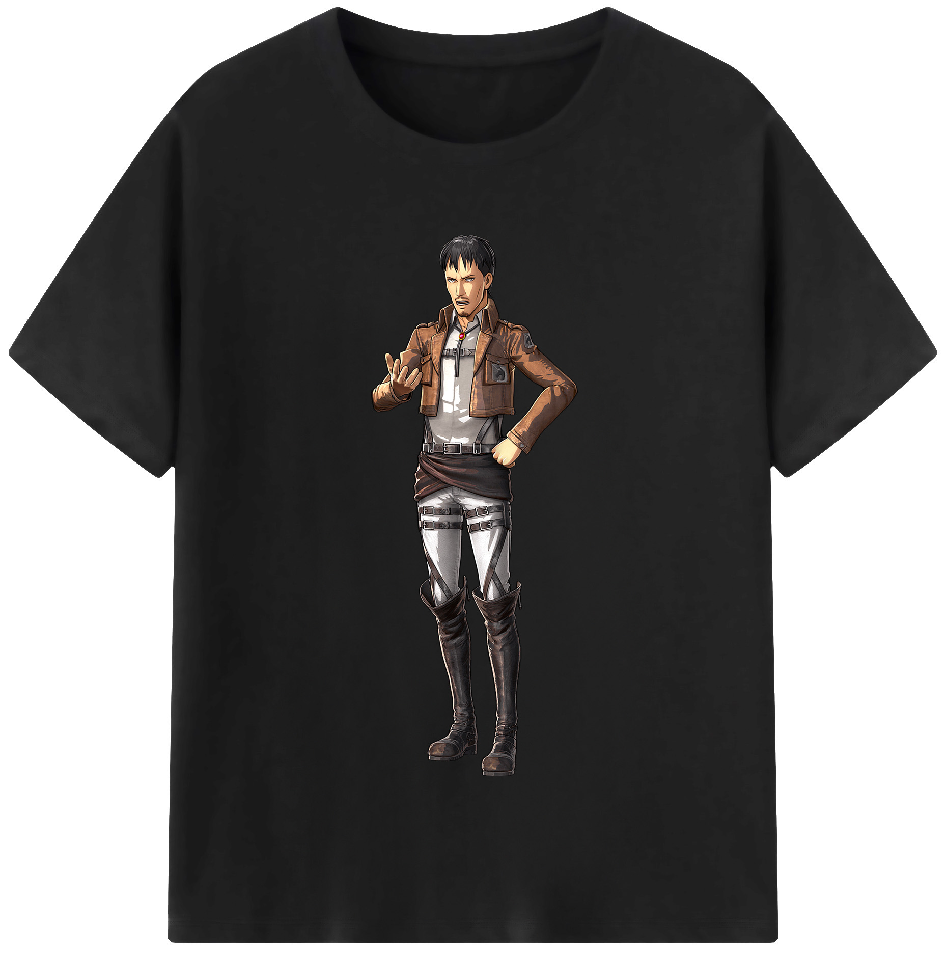 （画像用） 進撃の巨人 Attack on Titan 綿100％半袖Tシャツ（フロントプリント）