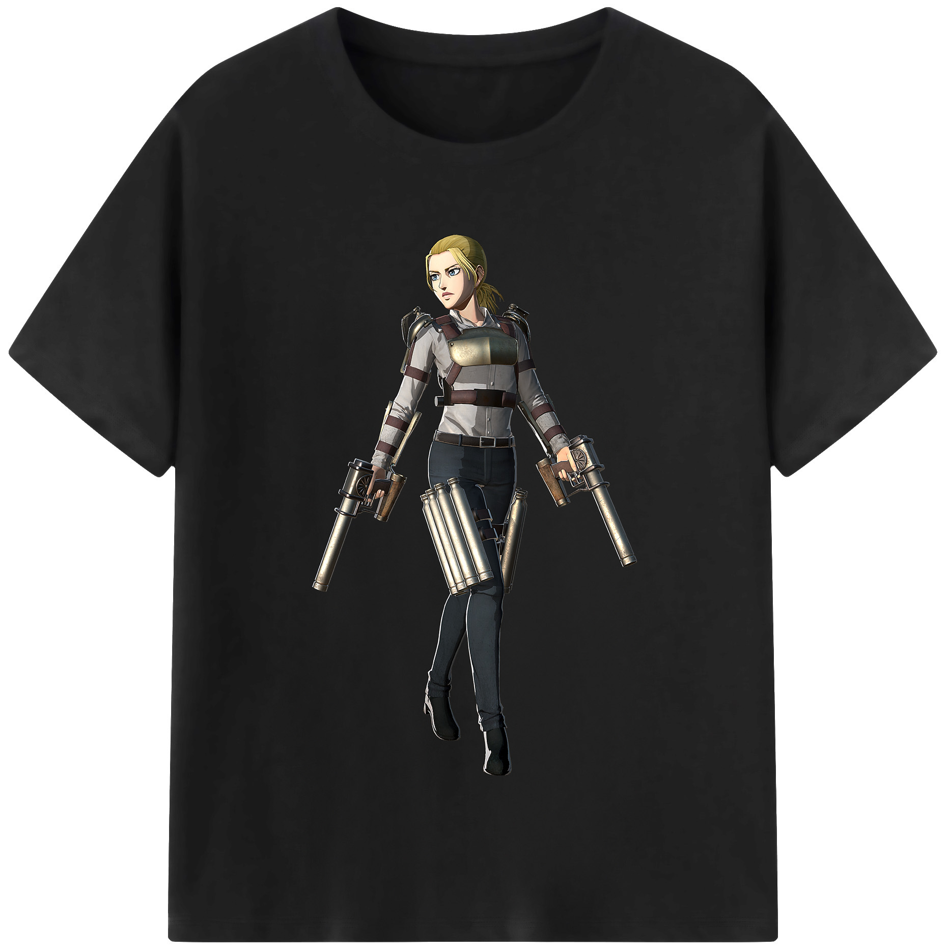 （画像用） 進撃の巨人 Attack on Titan 綿100％半袖Tシャツ（フロントプリント）
