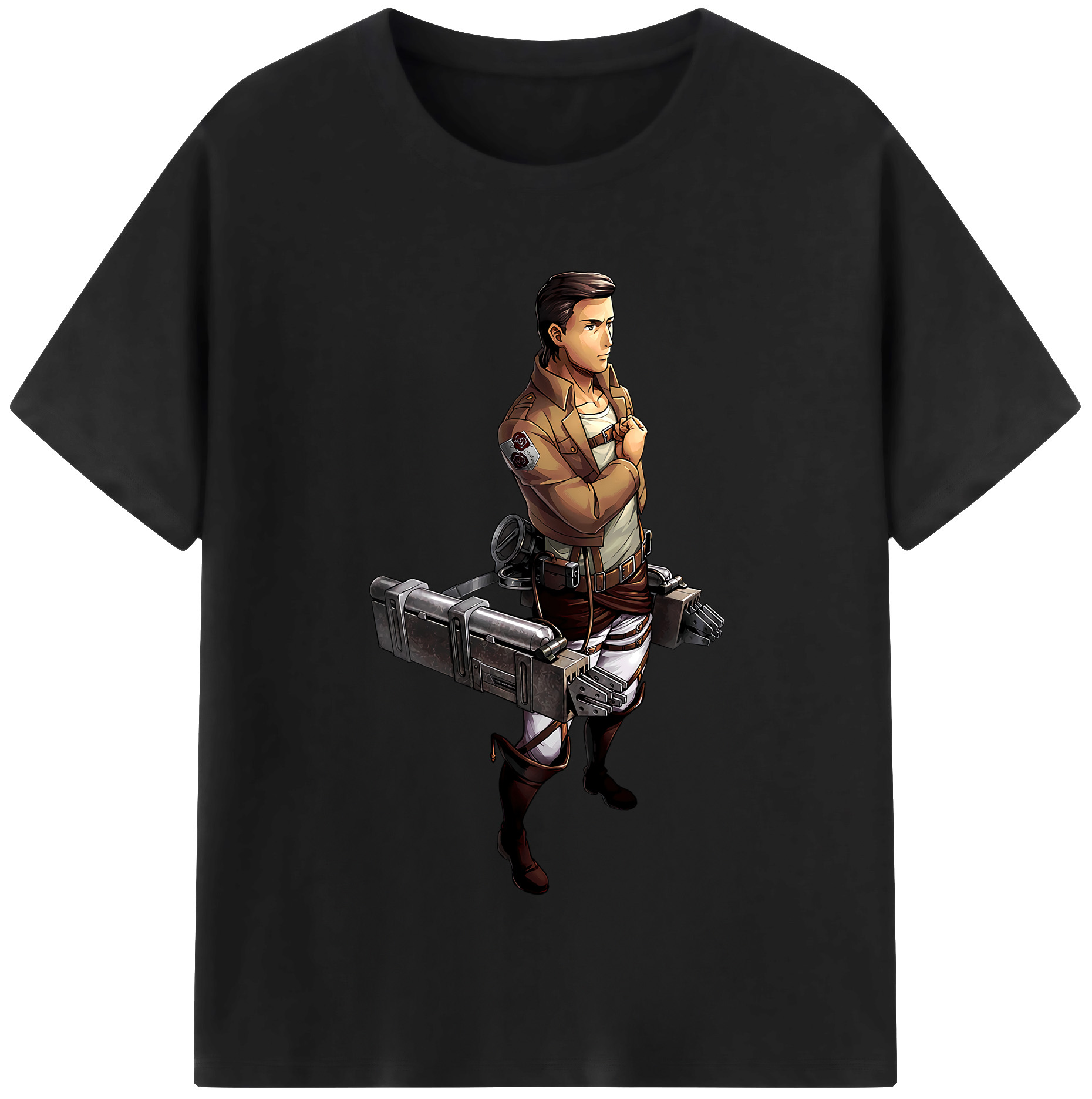 （画像用） 進撃の巨人 Attack on Titan 綿100％半袖Tシャツ（フロントプリント）