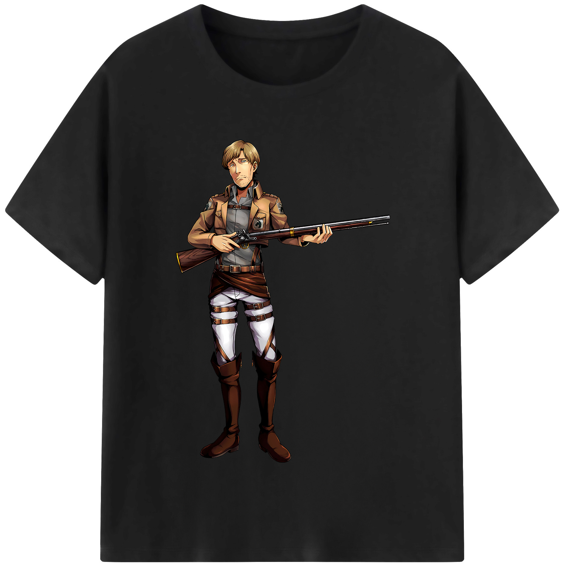 （画像用） 進撃の巨人 Attack on Titan 綿100％半袖Tシャツ（フロントプリント）