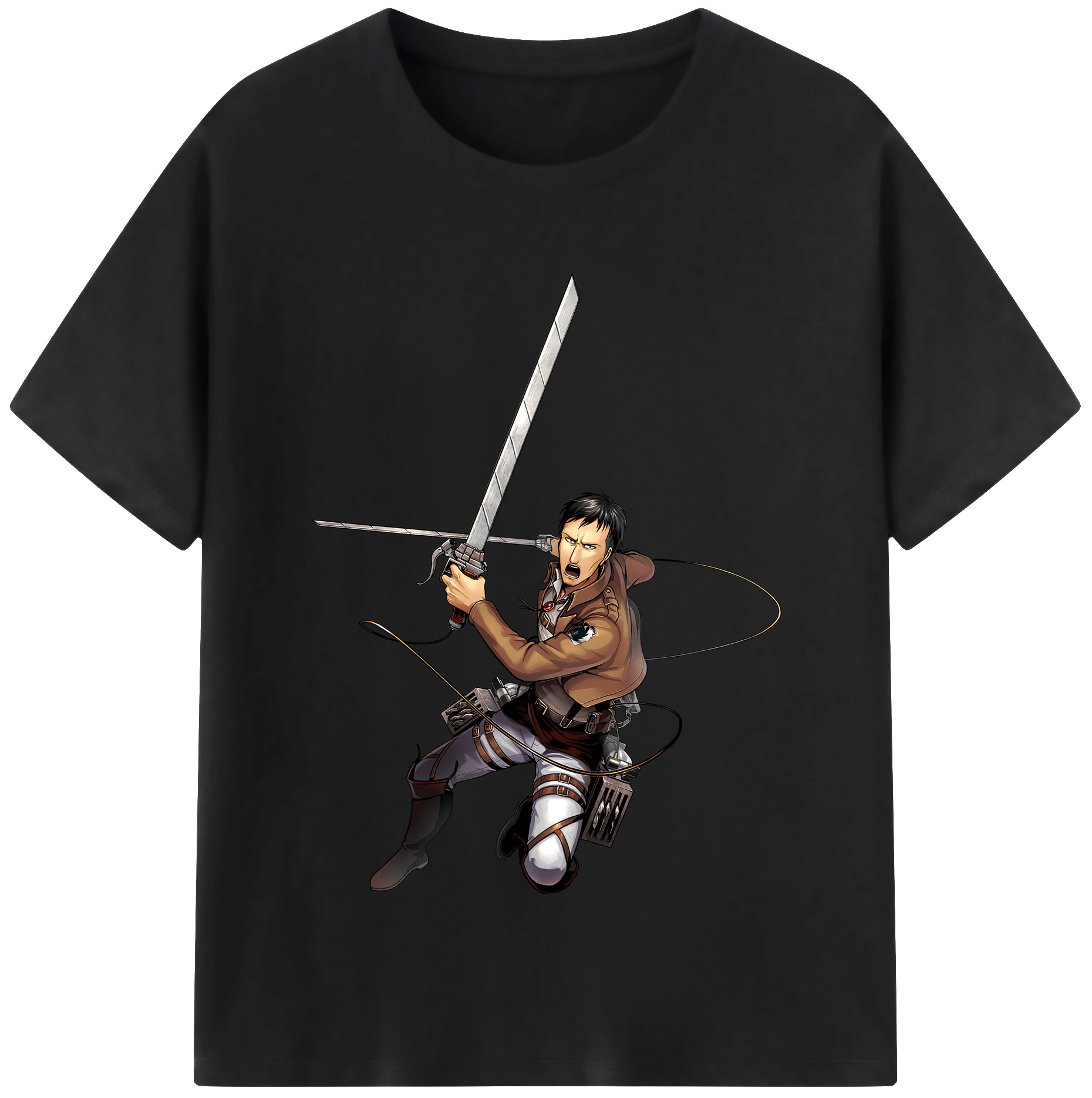 （画像用） 進撃の巨人 Attack on Titan 綿100％半袖Tシャツ（フロントプリント）