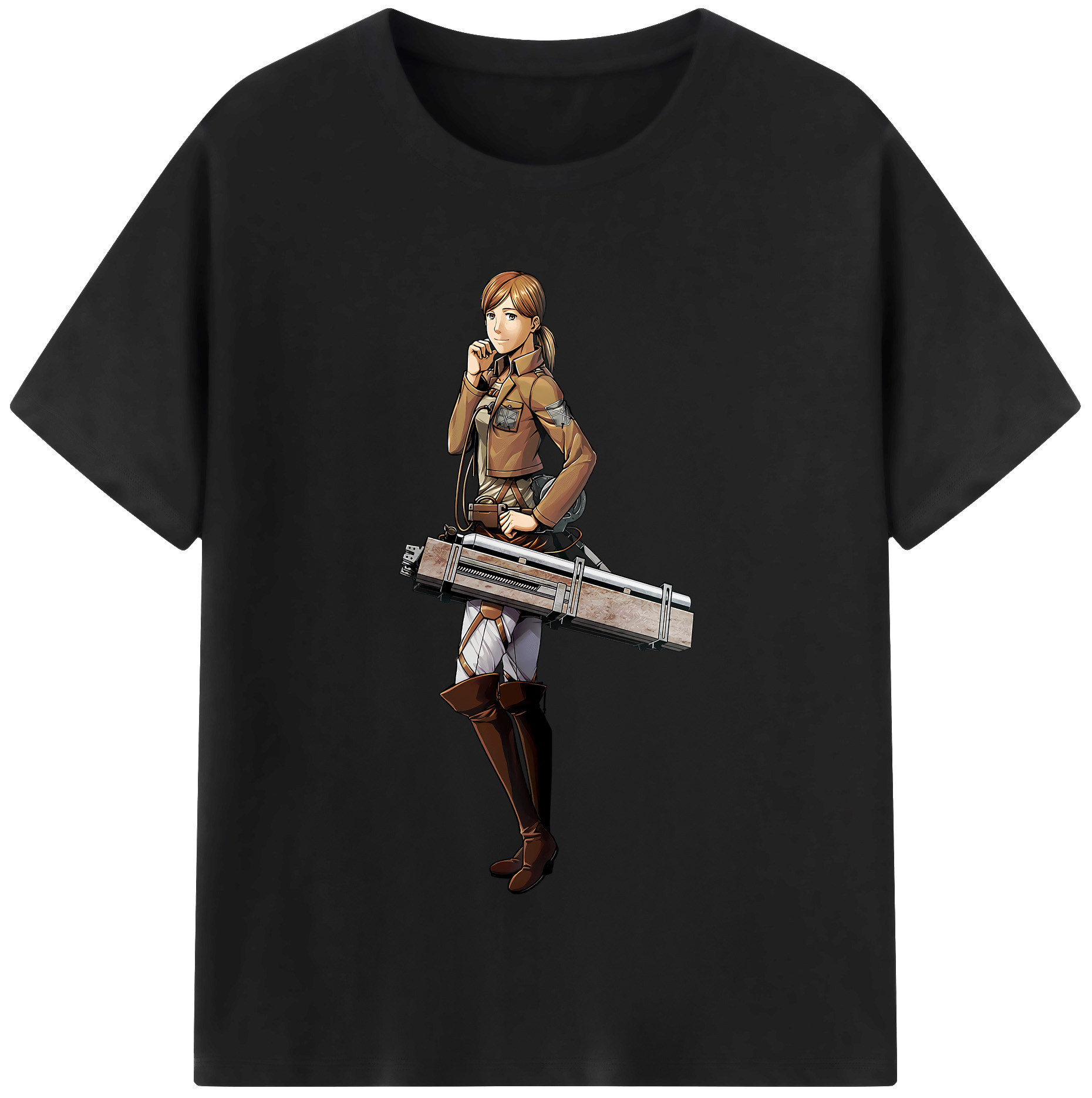 （画像用） 進撃の巨人 Attack on Titan 綿100％半袖Tシャツ（フロントプリント）